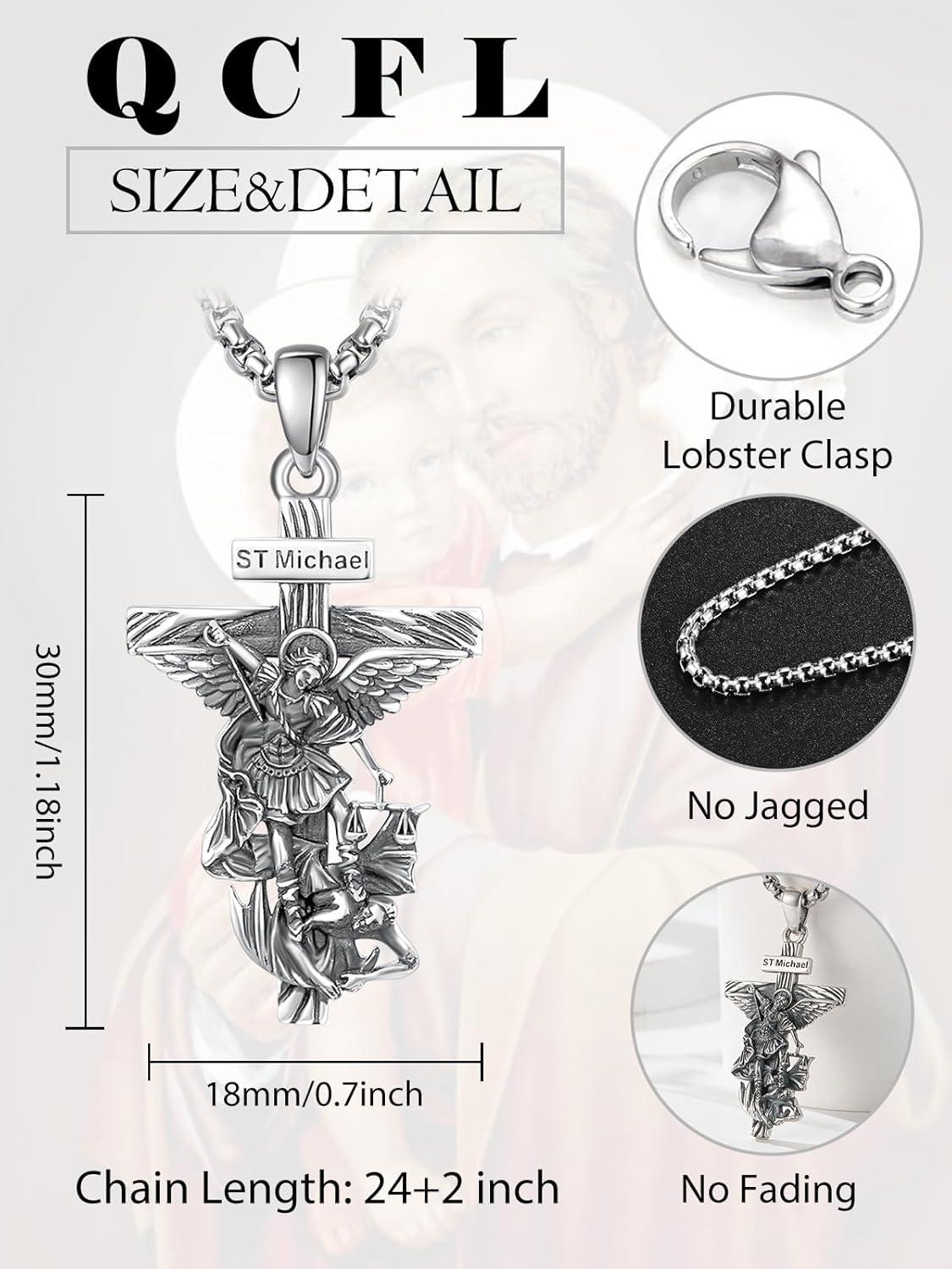 Our Honest Review: Saint Michael 925 Silver‌ Necklace for Men