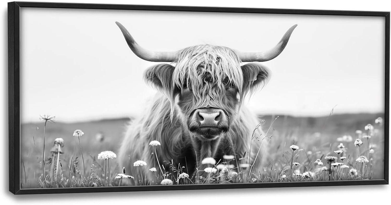 Our Review: Stunning highland Cow Canvas Art for Living Rooms