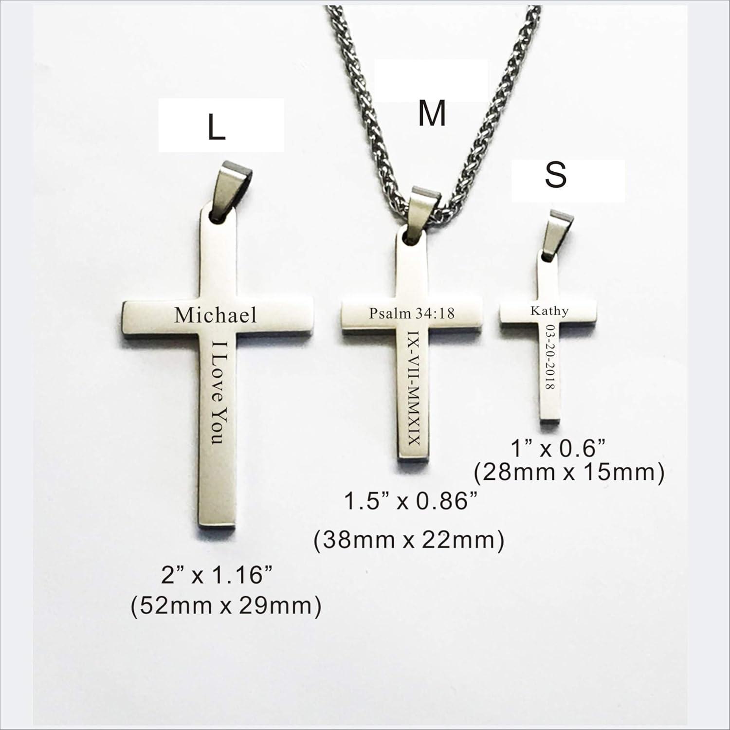 Our Honest Review: Personalized Stainless Steel‌ Cross Necklace gift