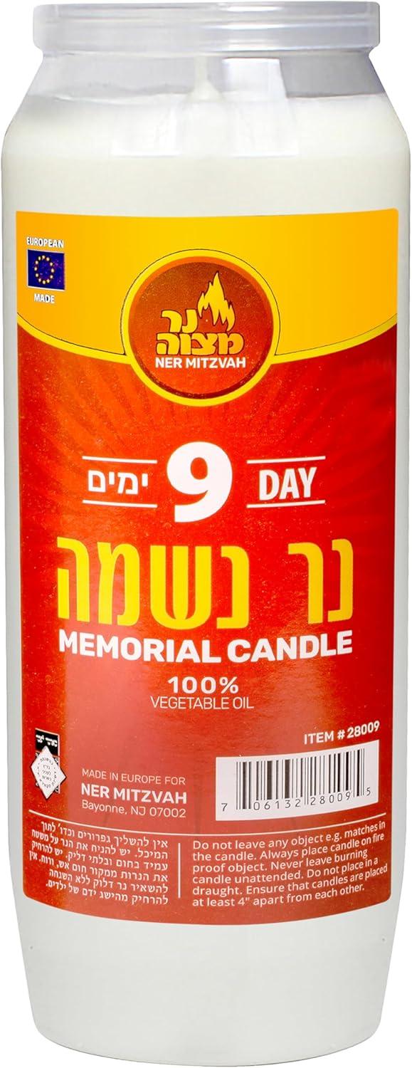 Why we Recommend Ner Mitzvah 9 Day Yartzeit Candles for Memorials