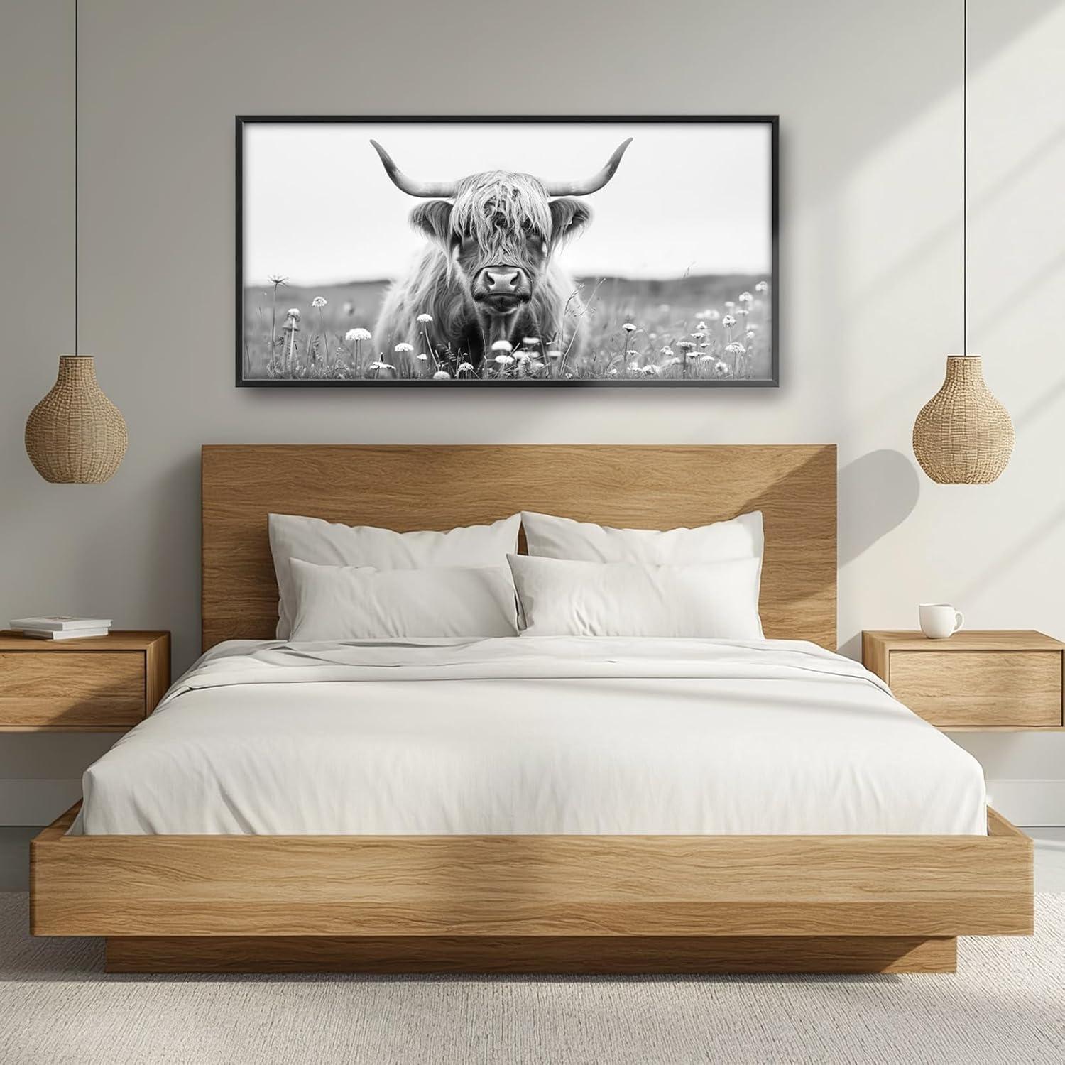Our Review: Stunning Highland Cow Canvas Art for Living Rooms