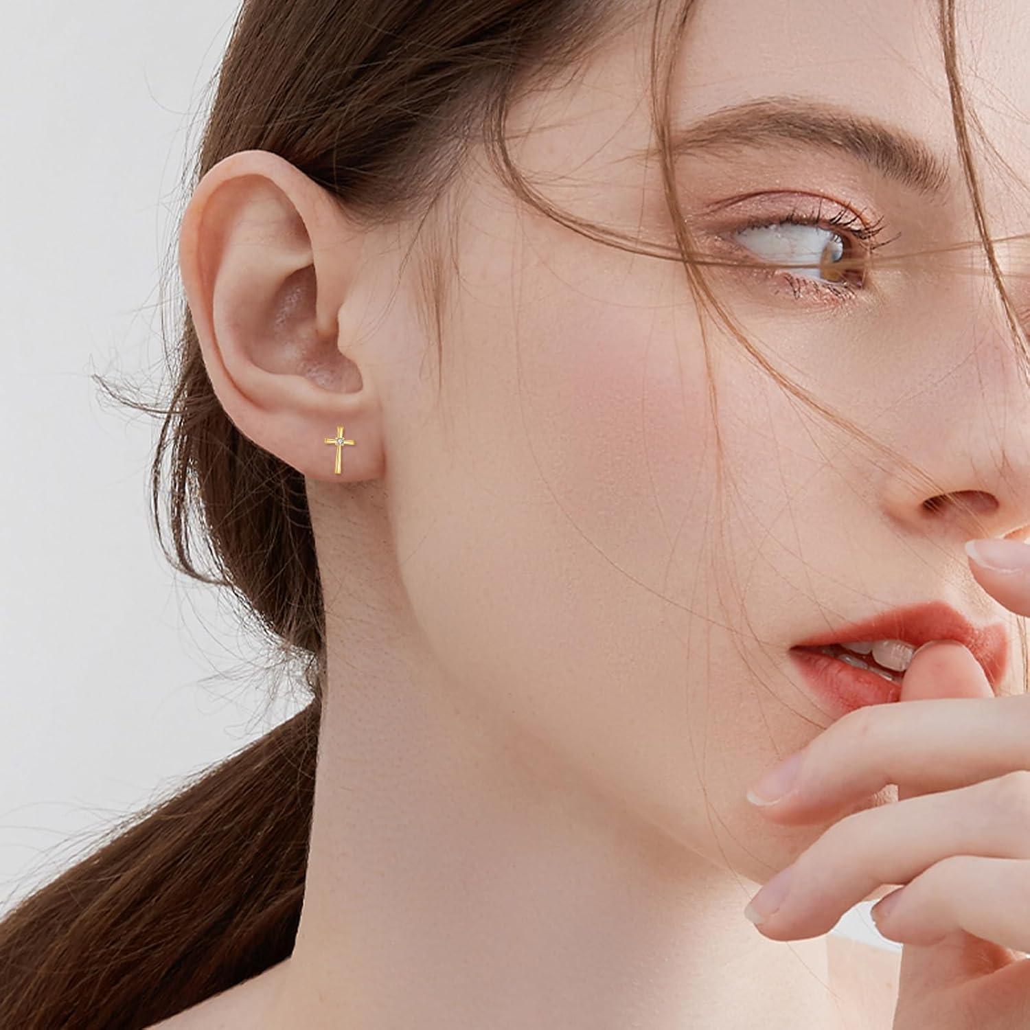 Our Honest Review of KECHO 14k Gold⁤ cross earrings for Women