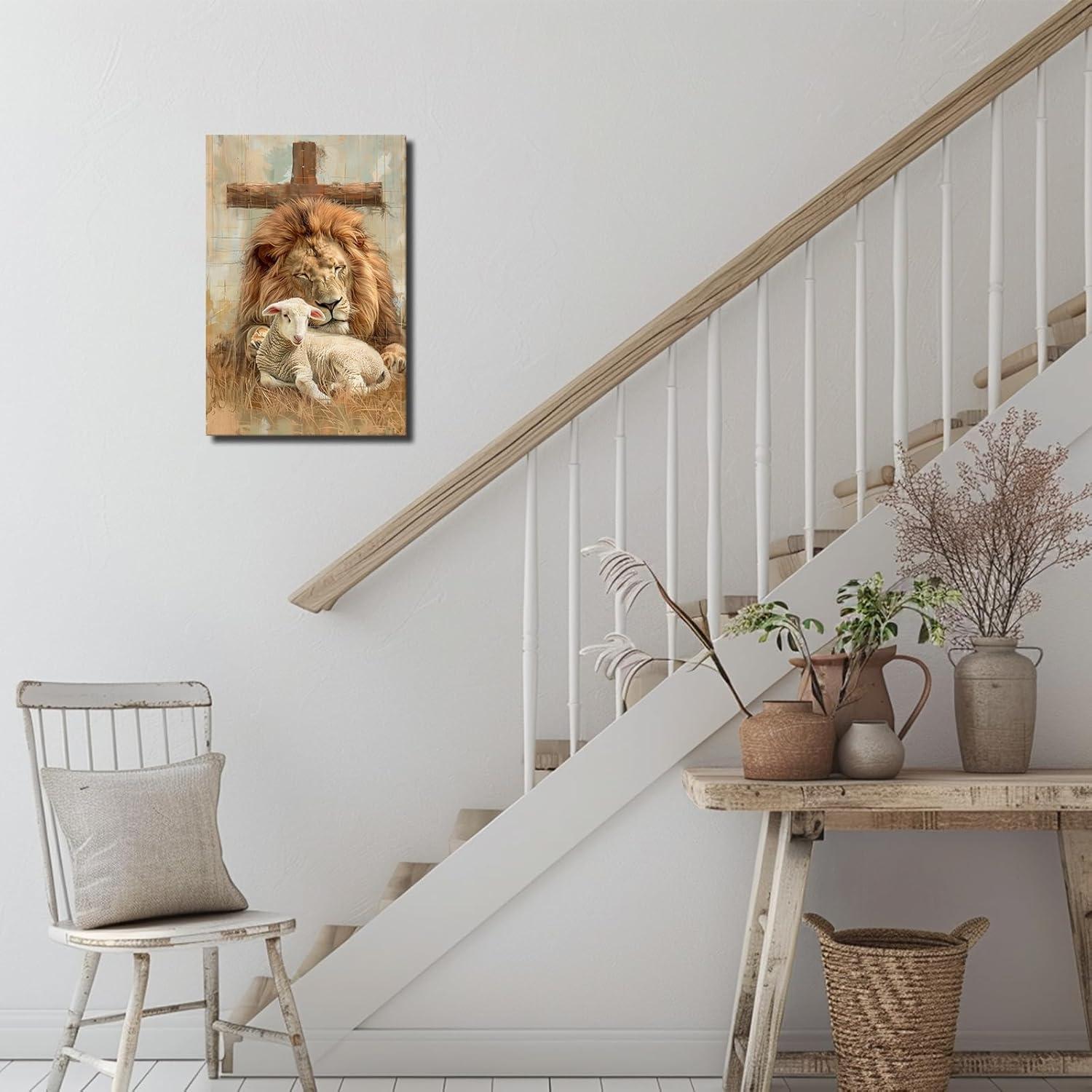 Our Review of ‌SWQYLB⁢ Lion and Lamb⁣ Christian Wall ​Art