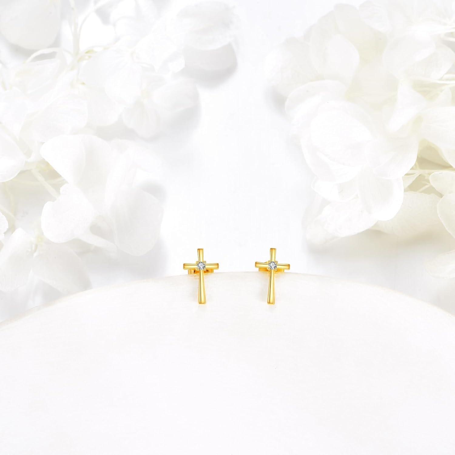 Our Honest Review of KECHO 14k Gold cross Earrings⁤ for Women