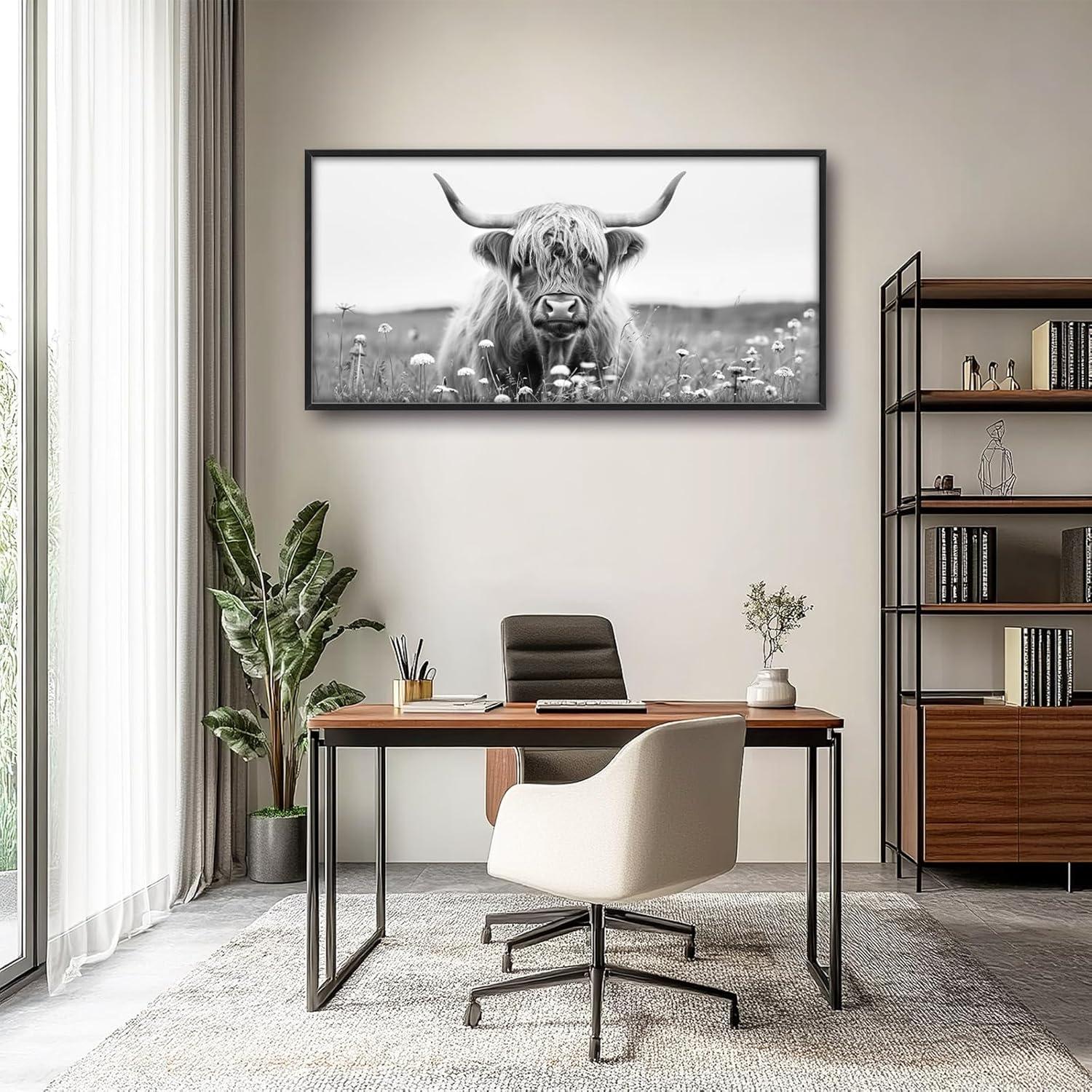 Our Review: Stunning Highland Cow Canvas Art for Living Rooms