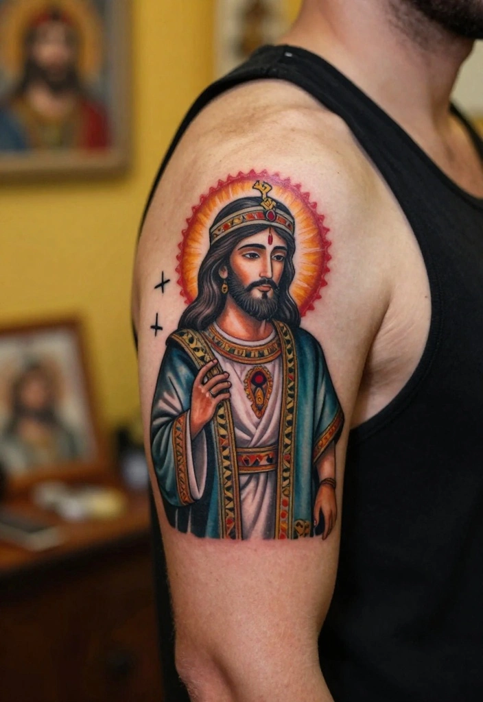 10 Stunning Jesus Face Tattoos That Will Inspire Your Faith Journey! - 10. Jesus in Cultural Contexts 1