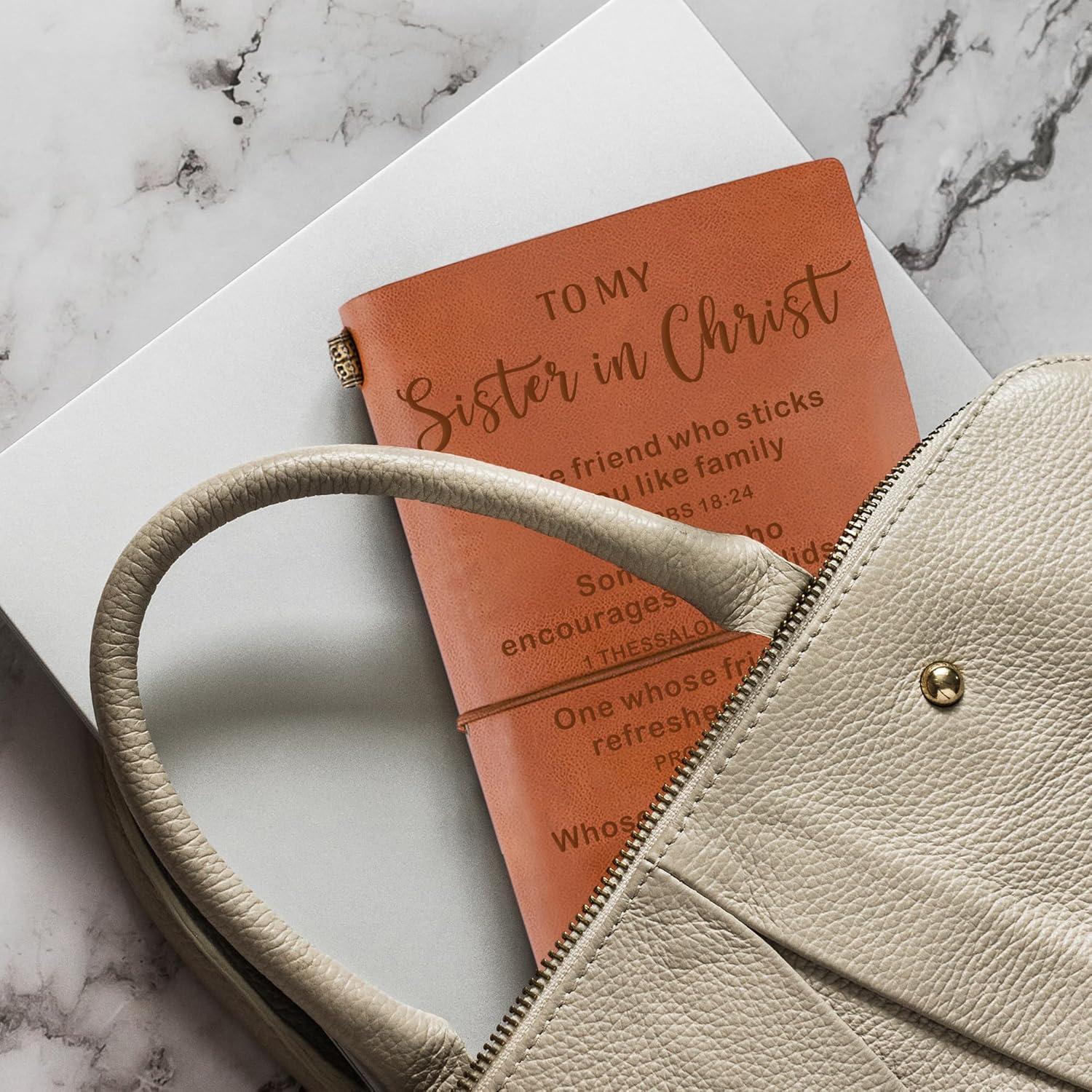 Our Review of the Sister ​in Christ Engraved Leather Journal Gift
