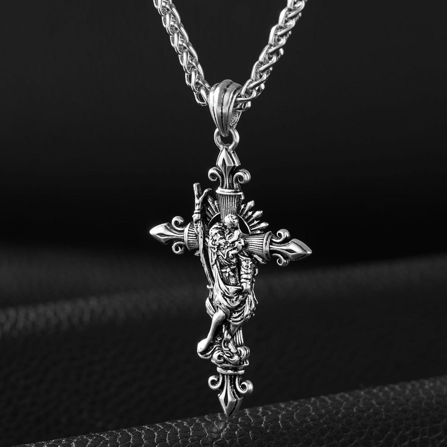 Our Review of the NORBU 925 Sterling Silver Saint Necklace for Men