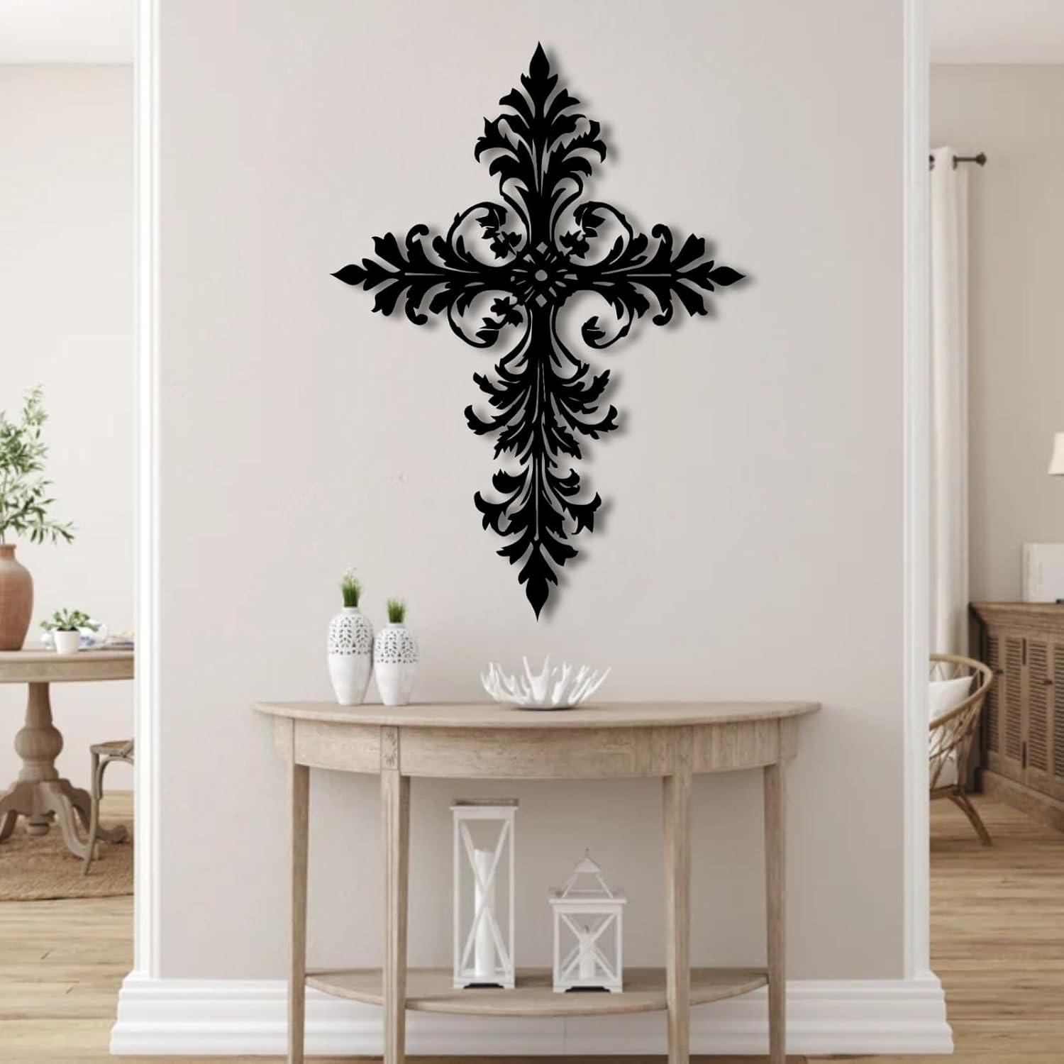 why We Love the ENJOYOO Metal Cross Wall art for Any Space