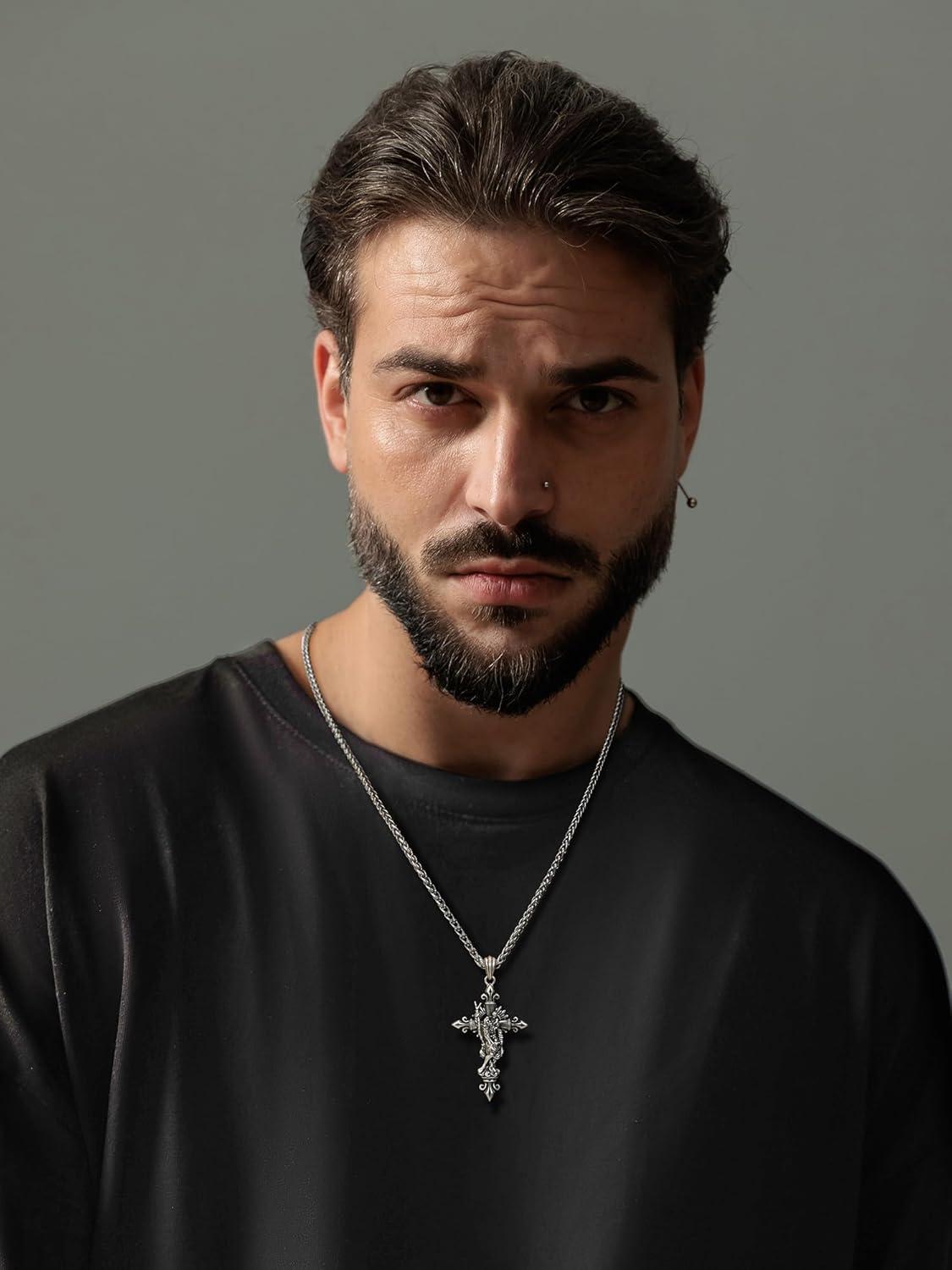 Our Review of the⁣ NORBU 925 Sterling Silver Saint Necklace for Men