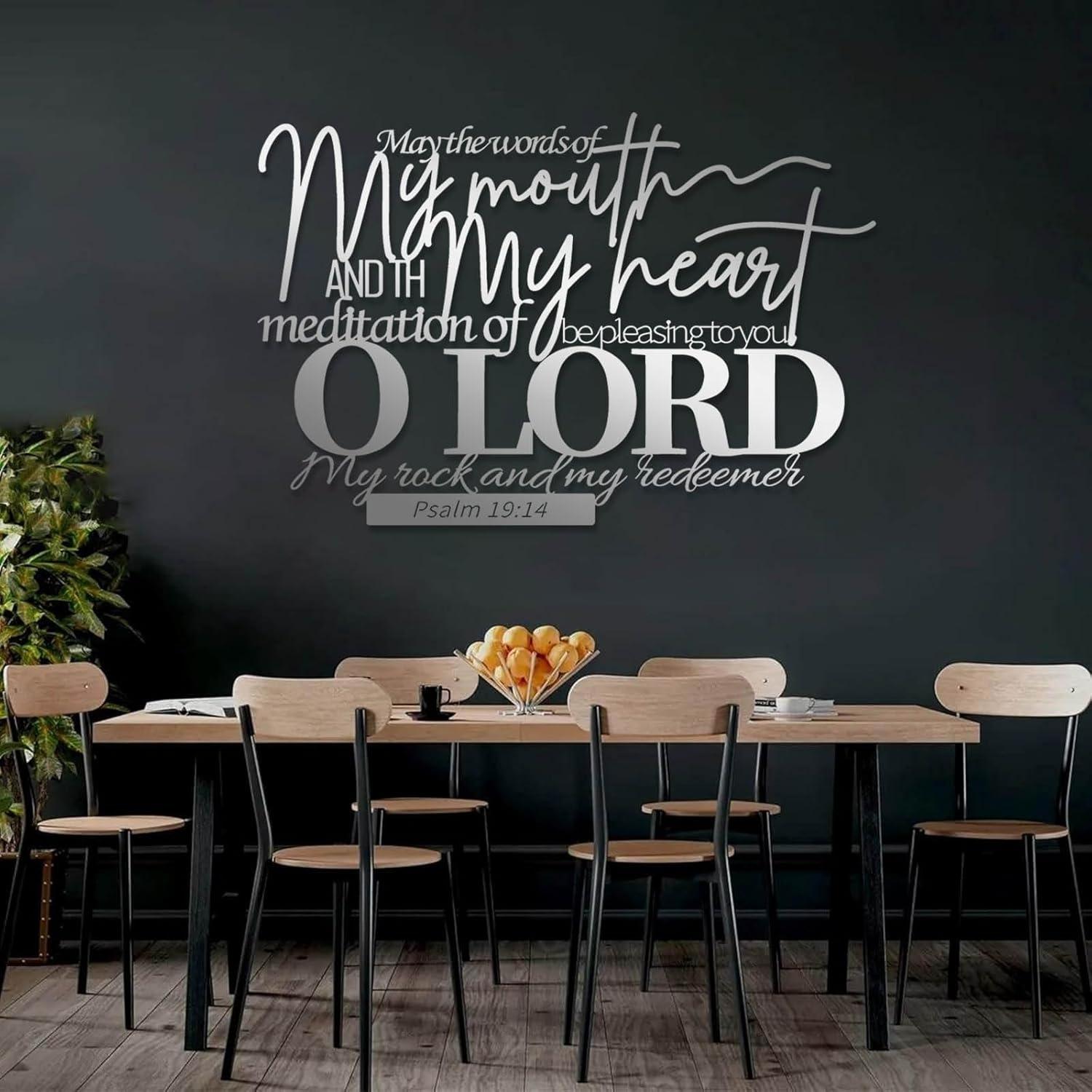 Our Review: Jogwenu Psalm 19:14 Metal Wall Art for Christian Homes