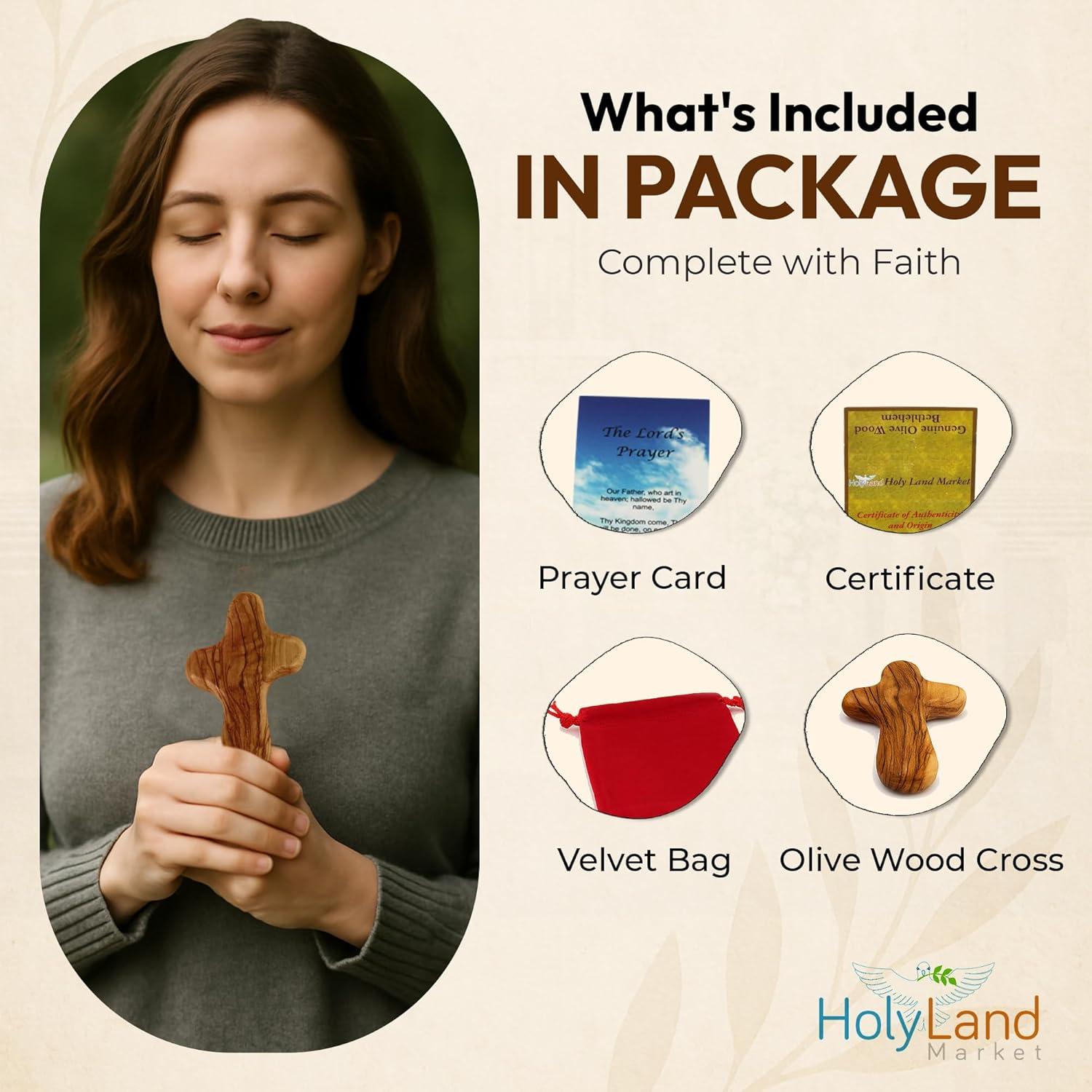 Our Review of Holy land Market's Olive Wood Hand Crosses from Bethlehem