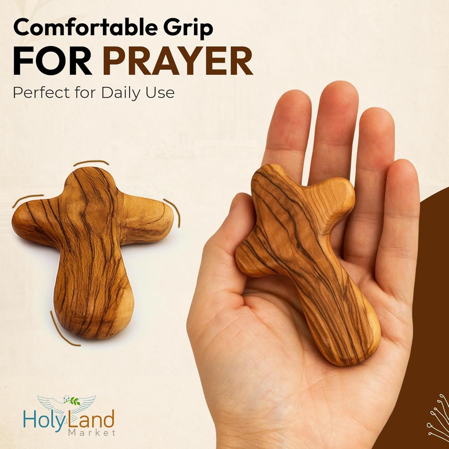 Our Review of Holy land Market's Olive Wood Hand Crosses from Bethlehem