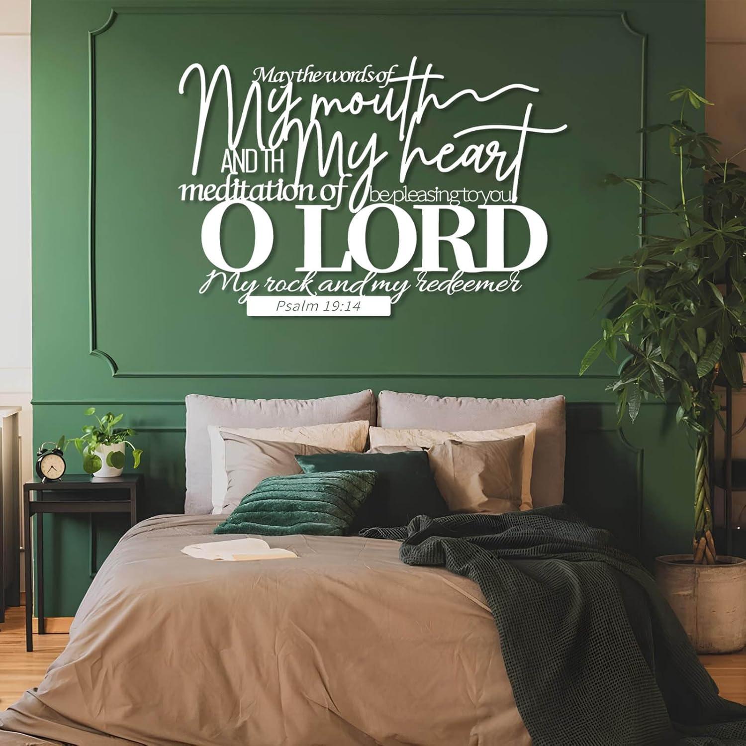 Our Review: Jogwenu Psalm 19:14 Metal Wall Art for Christian Homes