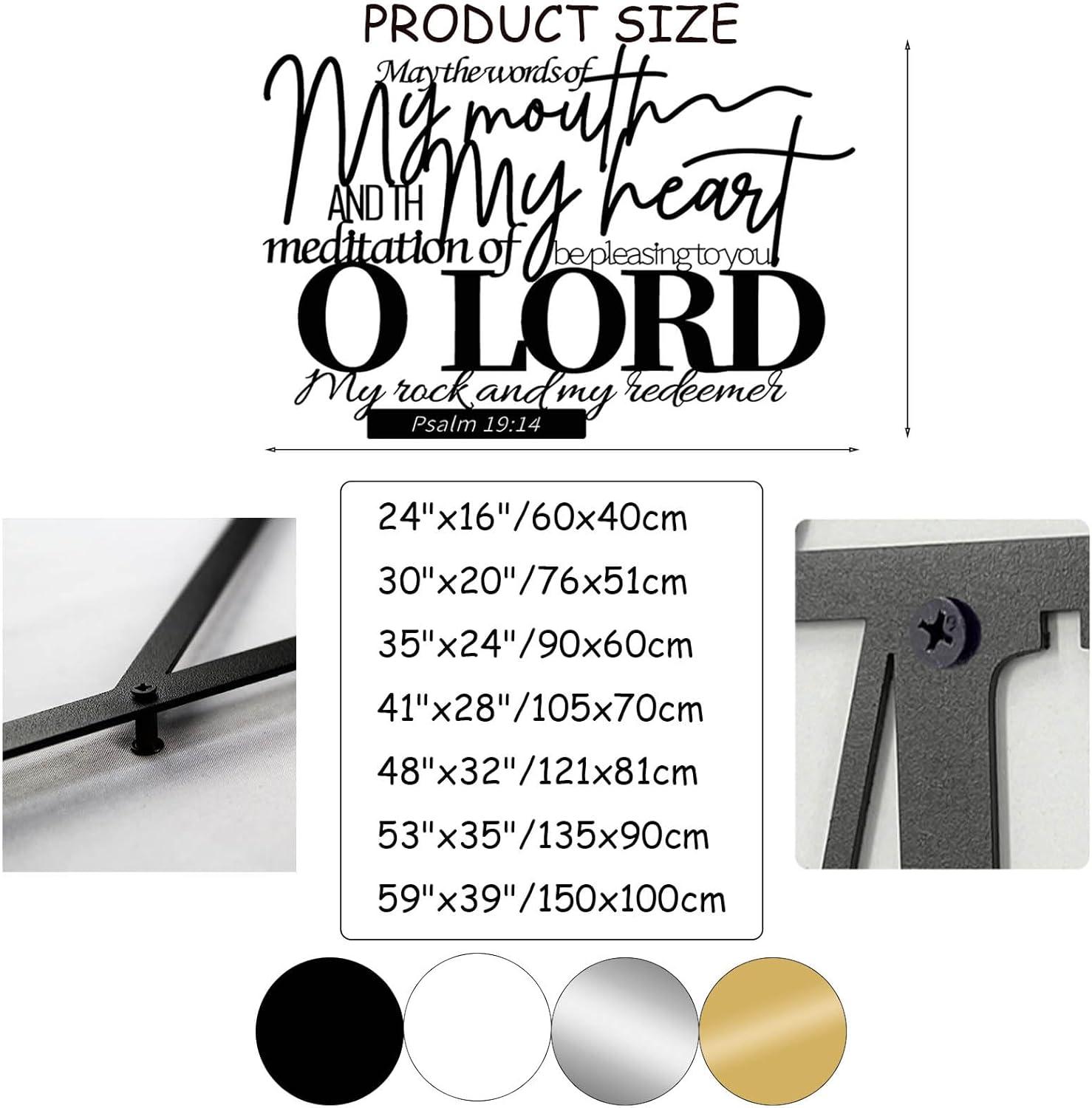 Our Review: Jogwenu Psalm 19:14 Metal Wall Art for Christian Homes