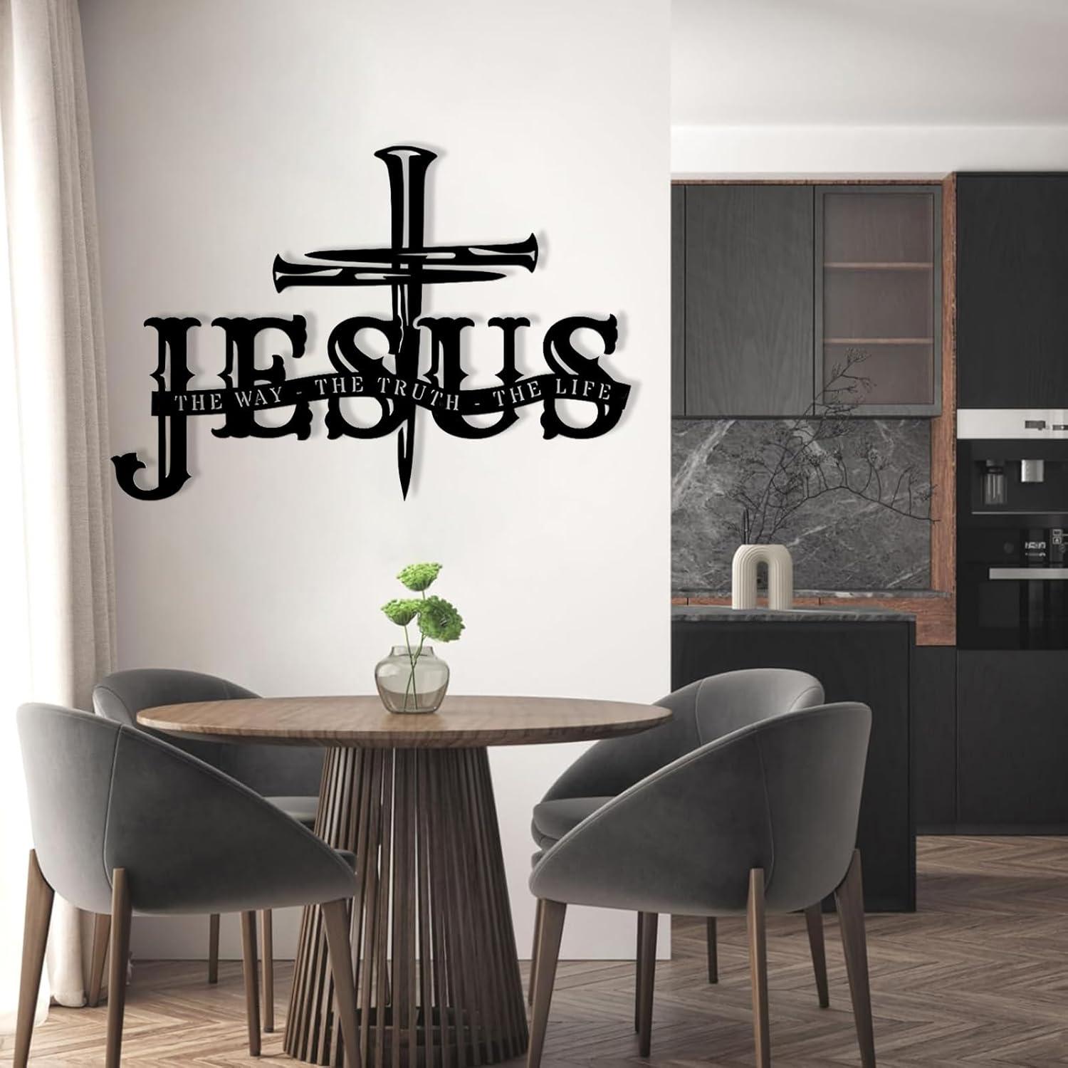 Our Review of Kawazu's Metal jesus Wall Art: Faith ⁣Meets Style