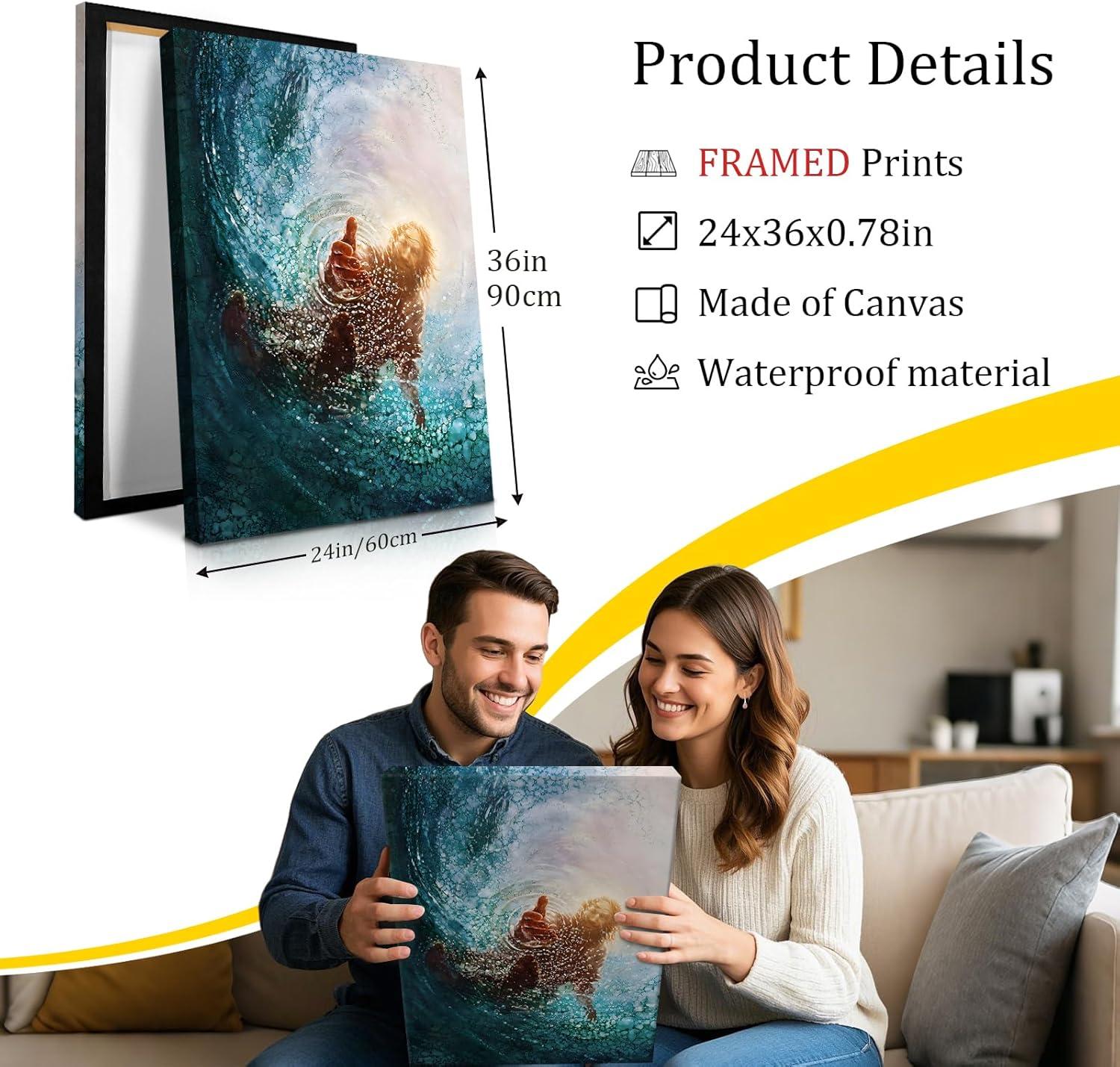 Why We Love the Jesus Saving Peter Canvas Wall Art for Our Home