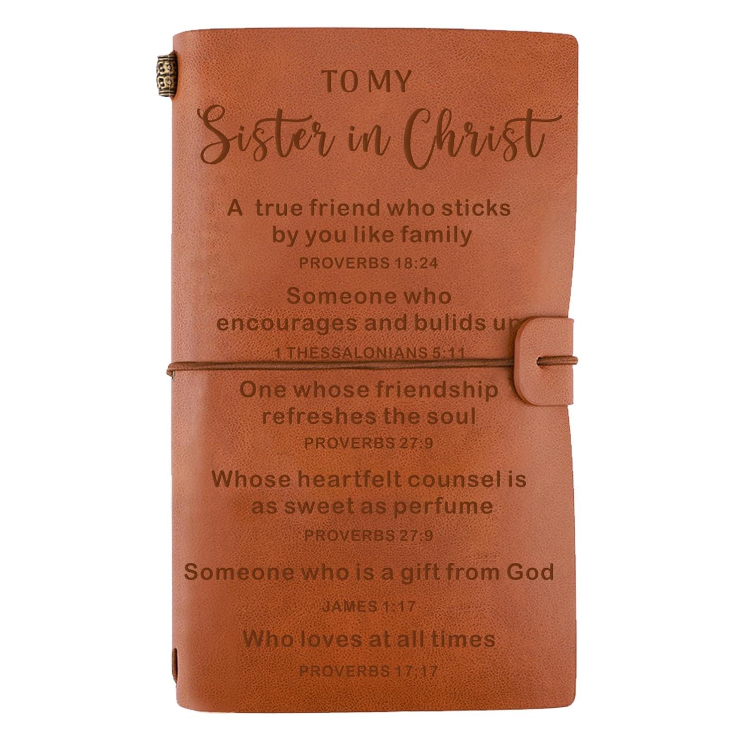 Our Review of the Sister⁤ in Christ Engraved Leather Journal Gift