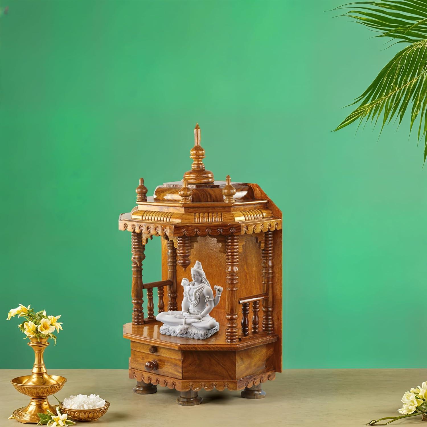 Our Review of the Nagina Premium Handmade Rosewood Temple Mandir