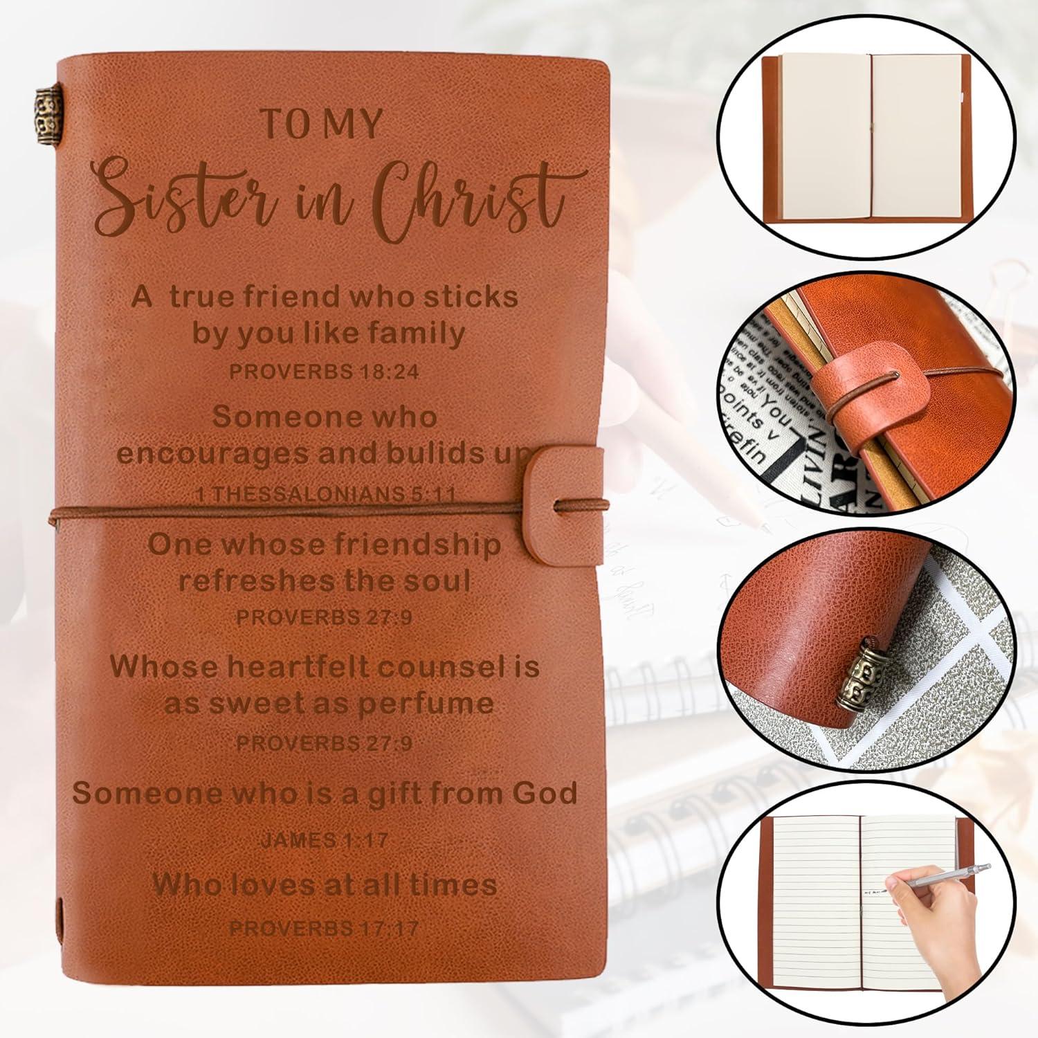 Our Review of the Sister in Christ Engraved⁢ Leather journal Gift