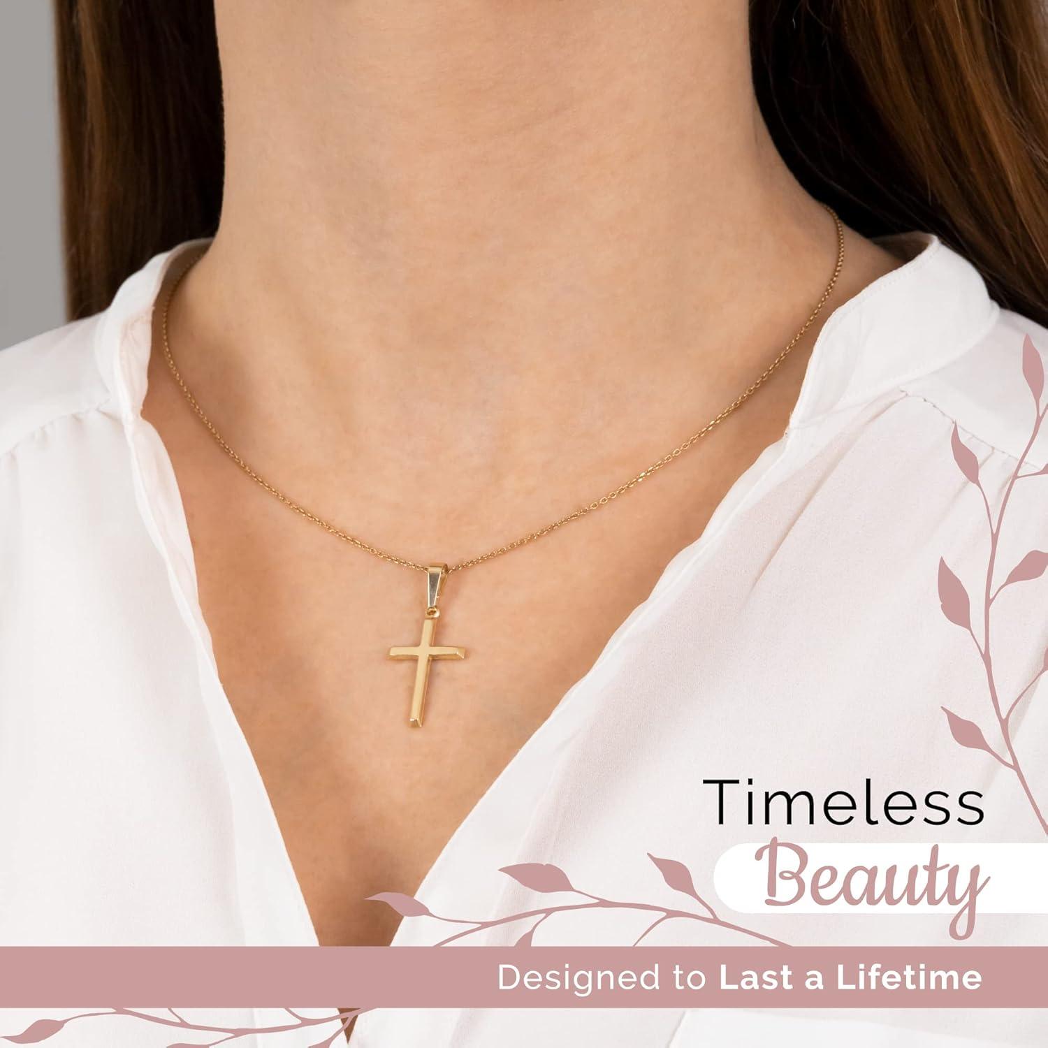 Discovering Elegance: Our Review of MAZZERI 14k Gold cross Pendant