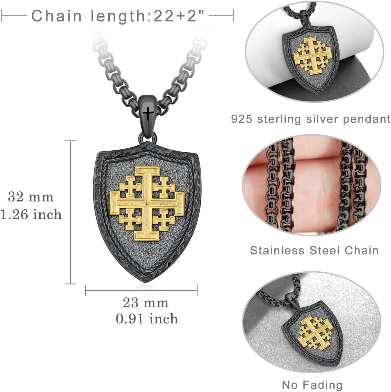 Our⁢ Honest Review: ⁢Jerusalem Cross 925 Sterling Silver Necklace