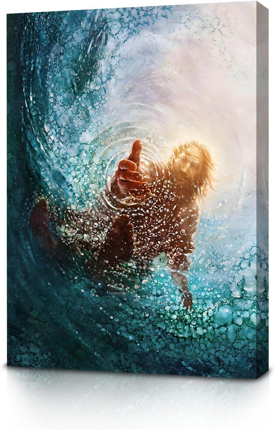 Why We Love the Jesus Saving Peter Canvas Wall Art for Our Home