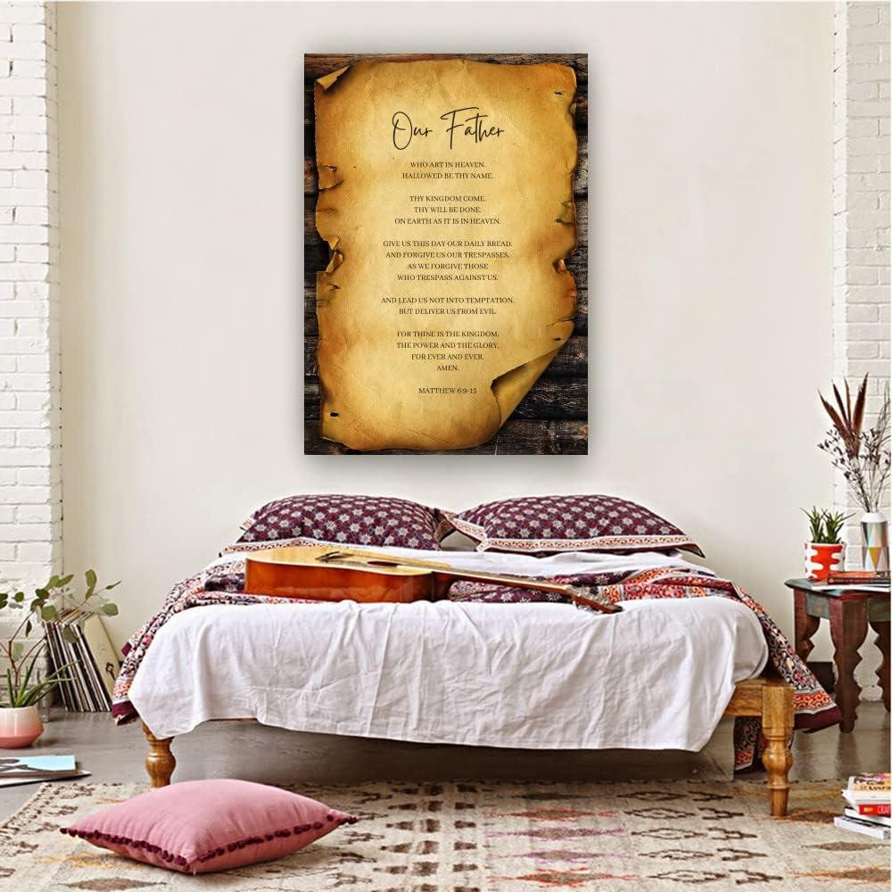 Why we Love The lord's Prayer Wall Art for Our Home Walls