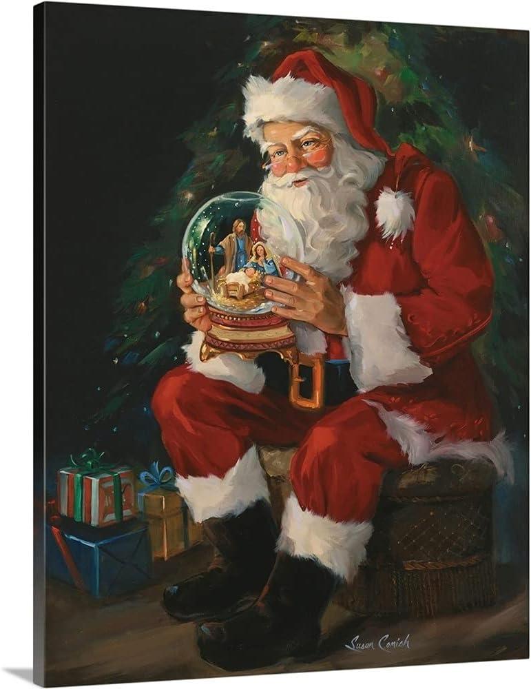 our Review of the GREATBIGCANVAS Santa Nativity Christmas Art