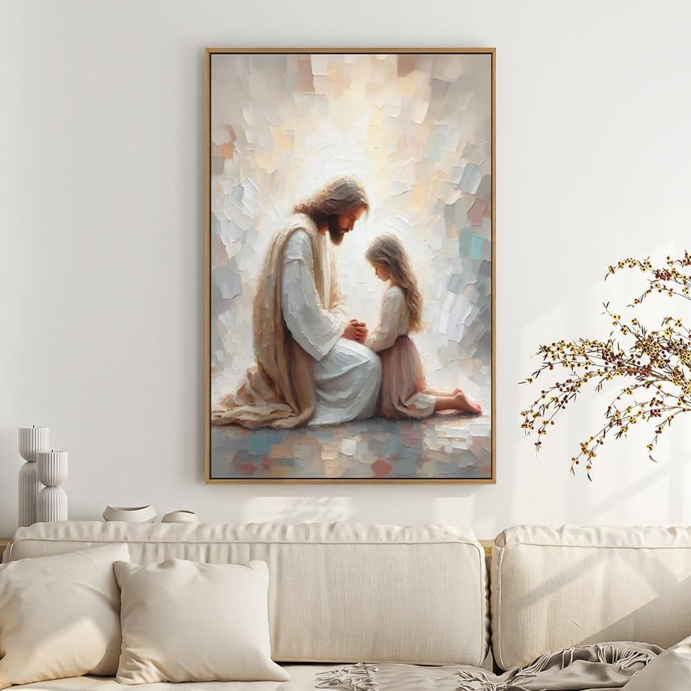 Our Honest Review ‍of fchen Art's Encouraging Jesus Prayer Wall Art