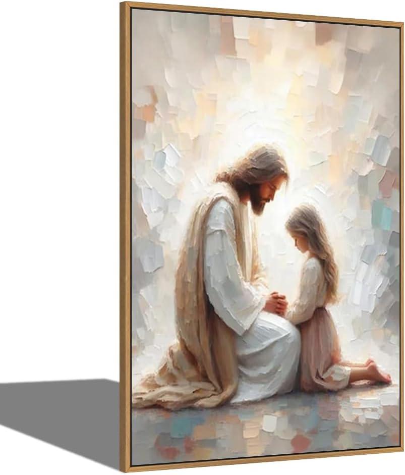 Our Honest Review of Fchen Art's Encouraging Jesus Prayer Wall Art