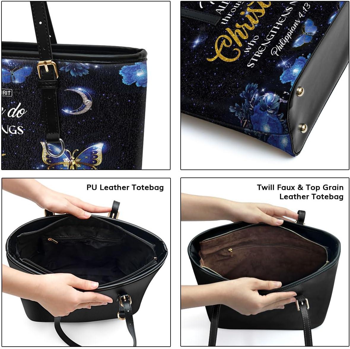 Our Review of Jesuspirit Personalized Leather Tote Bags for Women