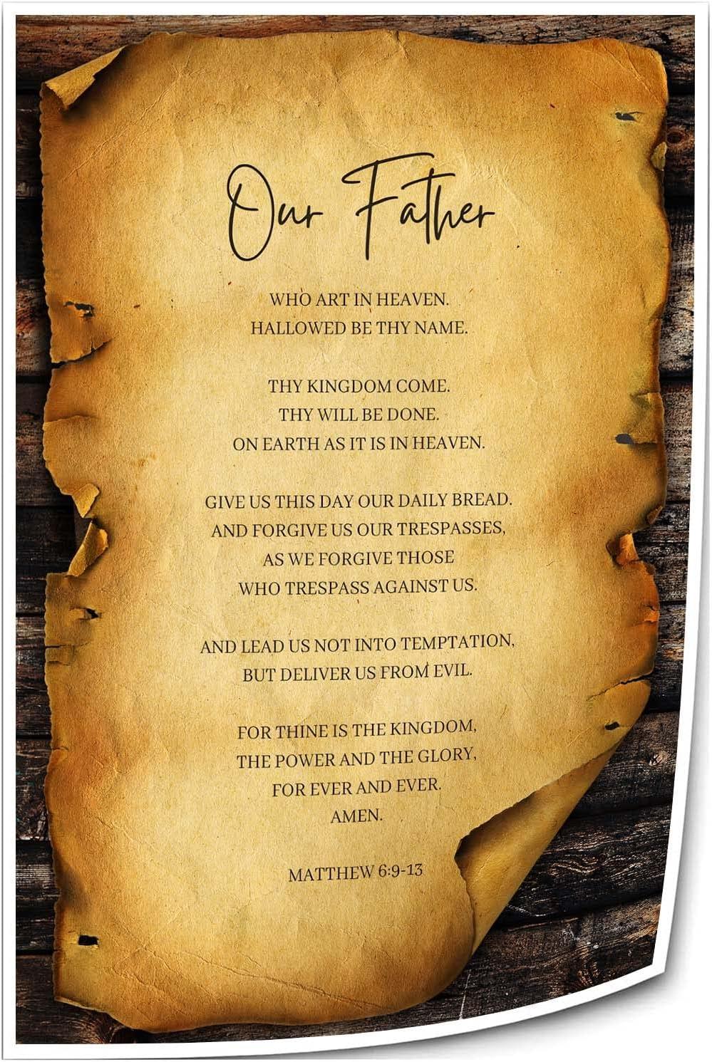 Why We Love The Lord's prayer Wall Art for Our Home Walls