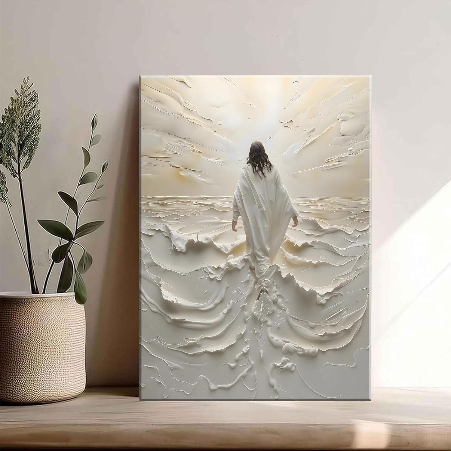 Discovering⁤ Peace ⁣and Faith with Our Abstract Jesus ⁢Wall Art Review