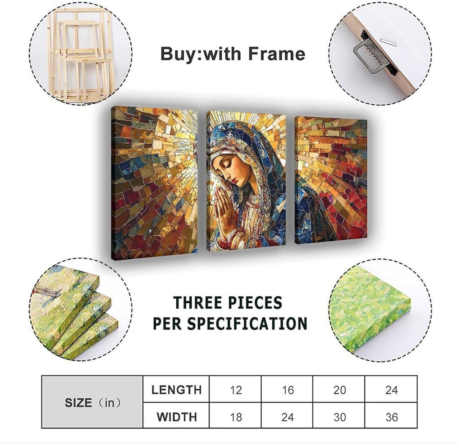 Our⁣ Honest Review: 9W Blessed​ Virgin ​Mary Canvas Set