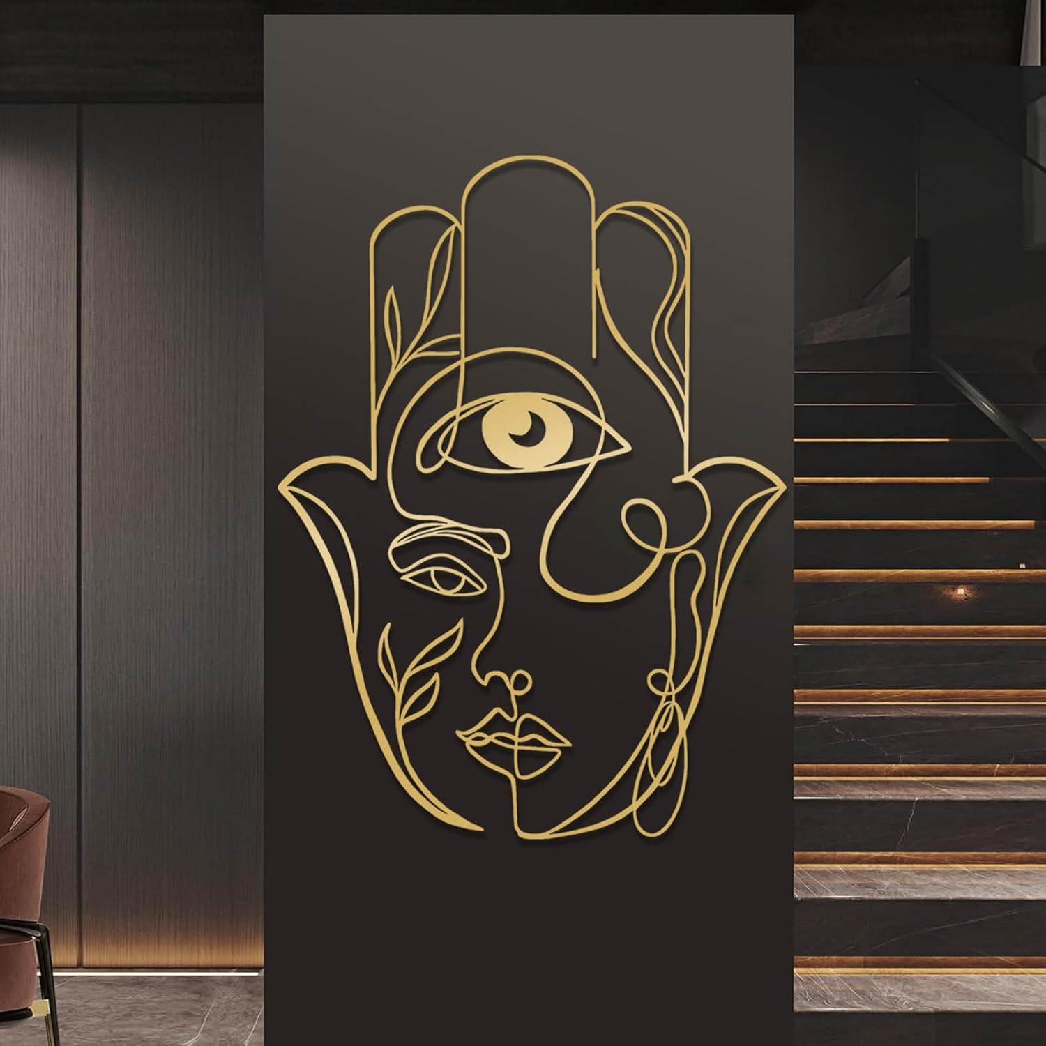 Why We love the Hamsa ⁣Metal ​wall Art for Our Spiritual Space
