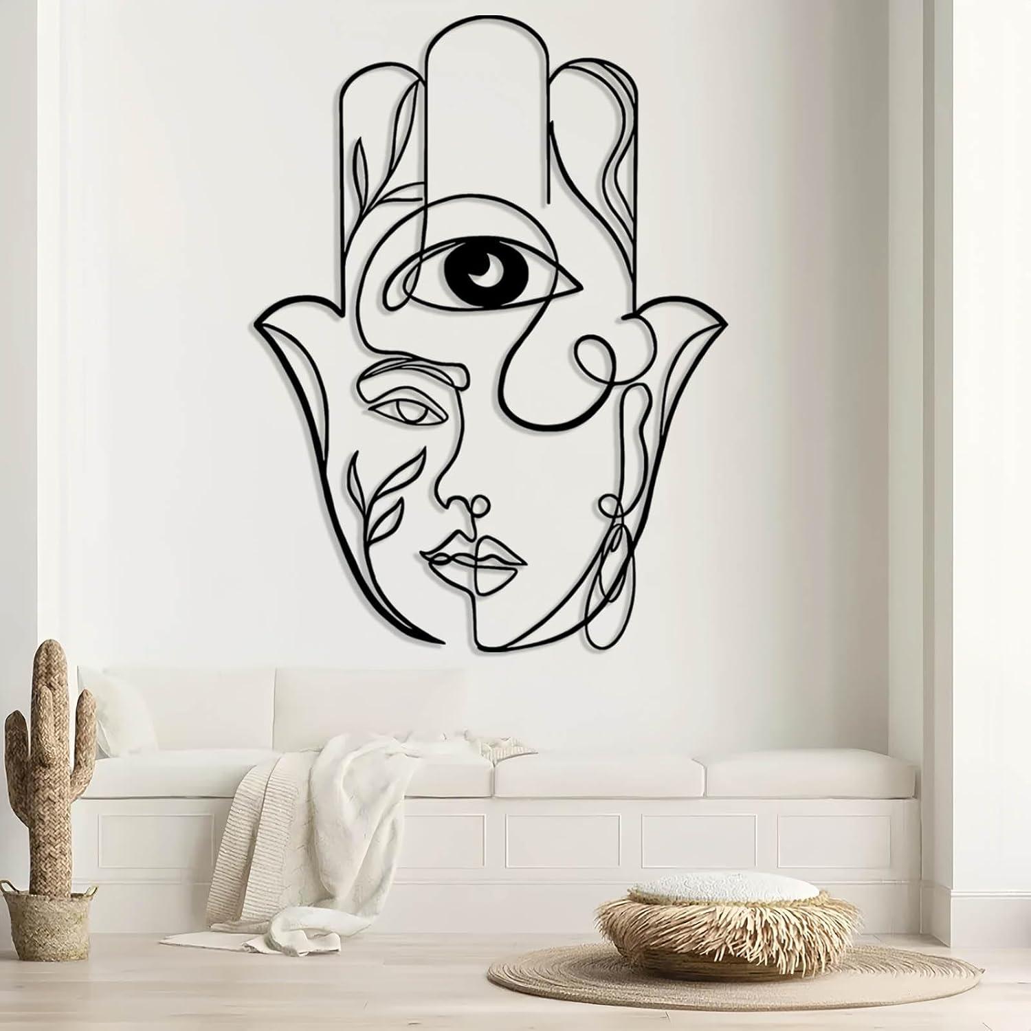 Why We Love the Hamsa Metal Wall art for Our Spiritual Space