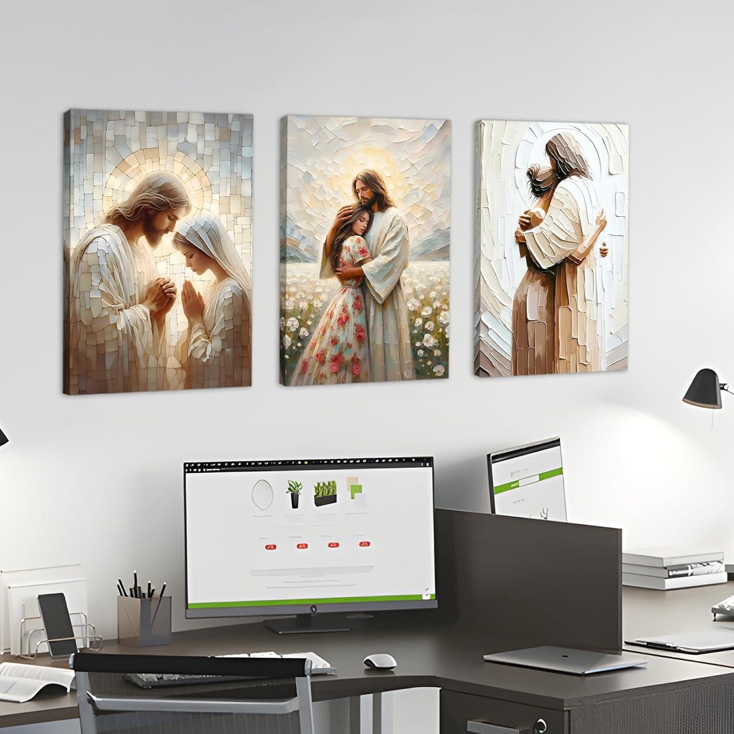 our Review of the Jesus Embrace canvas Set: Beautiful & Ready to Hang