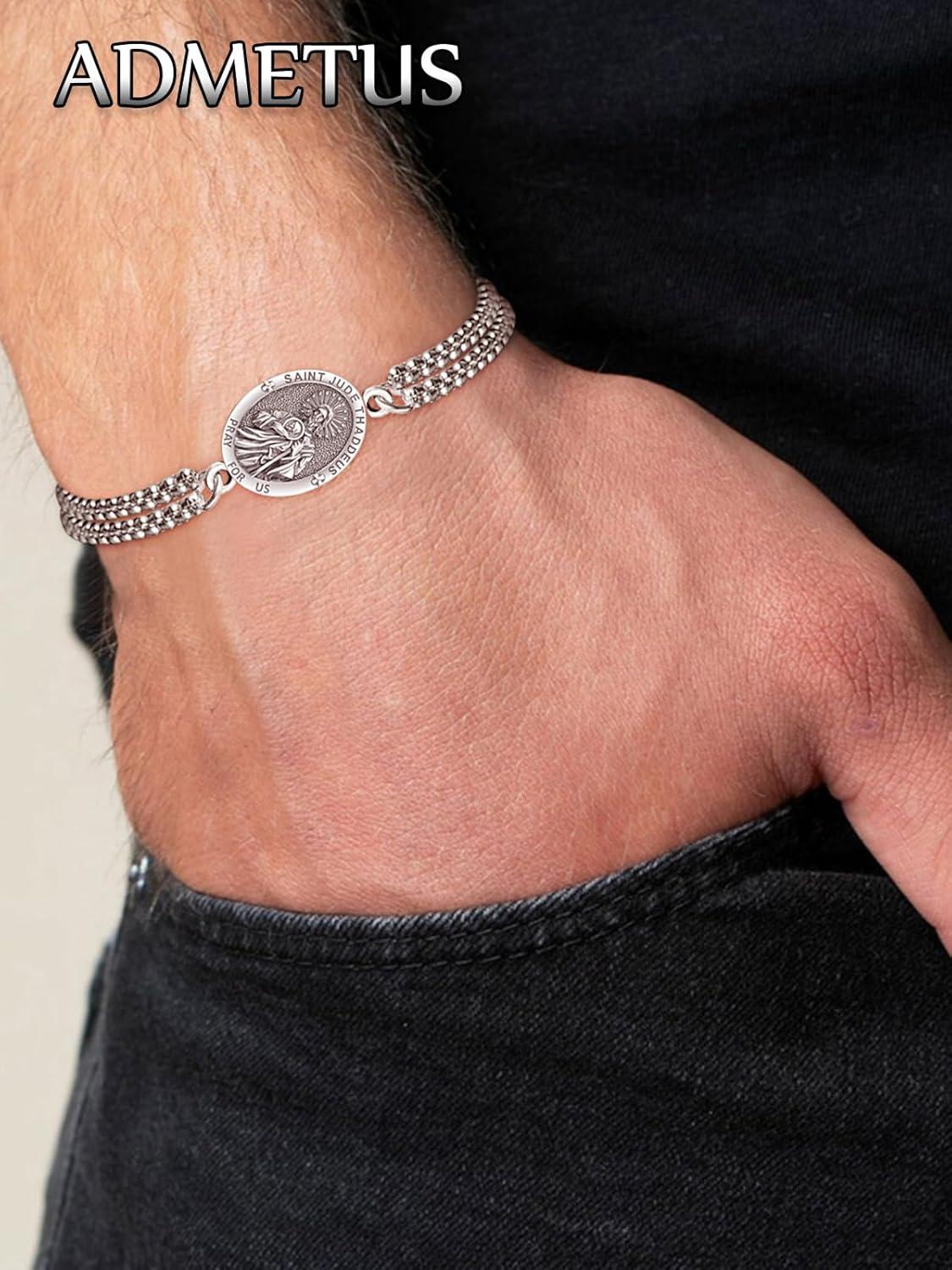 Our Review of ADMETUS 925 Sterling Silver Patron ‌Saint⁤ bracelets