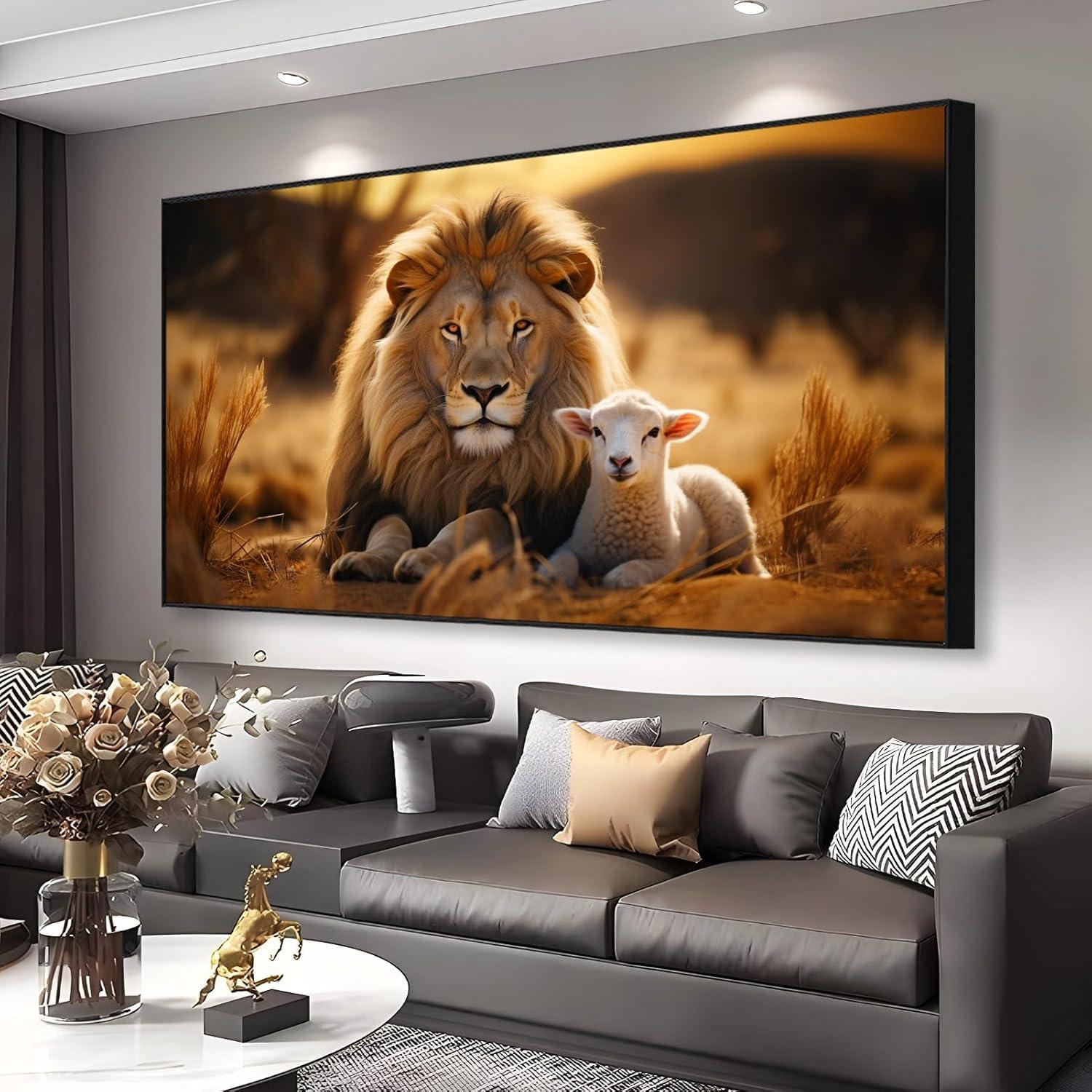 Our Review of the Lion and Lamb Canvas: Inspiring Christian Art