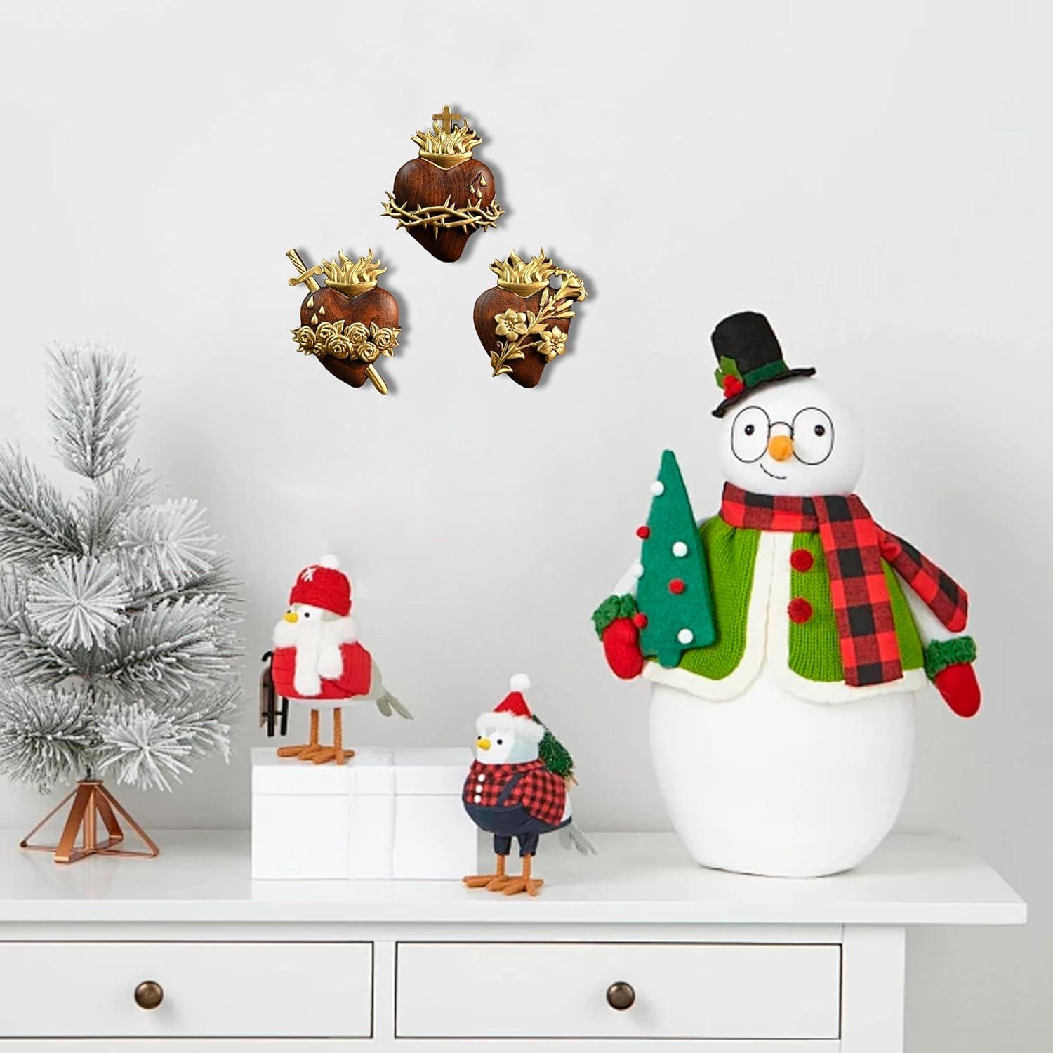 Our Review of bgcarpenter's Handmade Three Sacred‌ Hearts Wall Decor