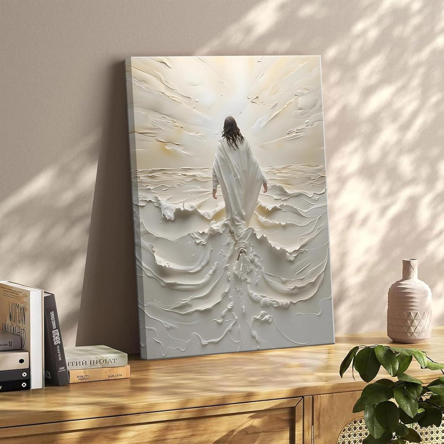 Discovering Peace​ and Faith with Our⁣ Abstract ​Jesus Wall Art Review