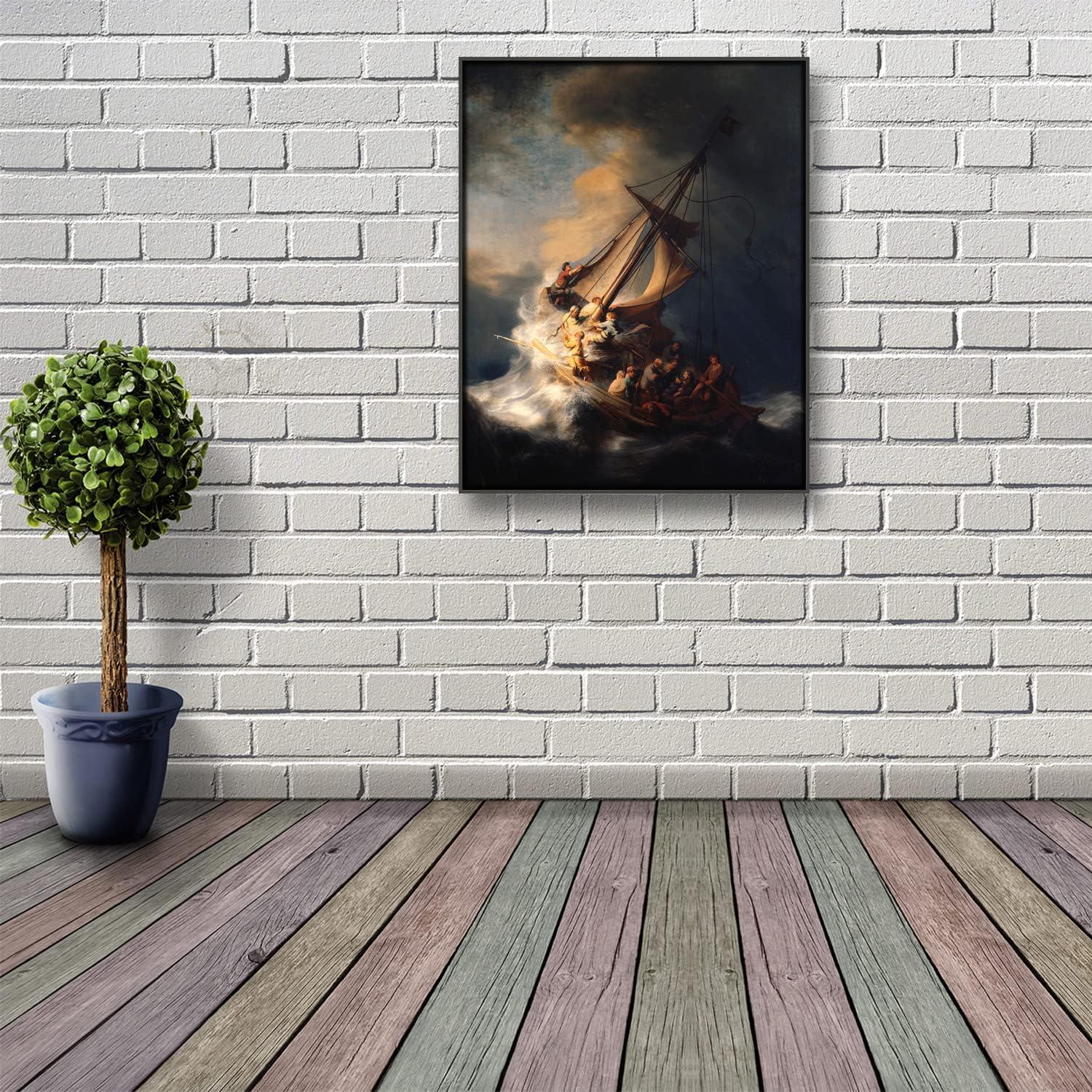 Our‌ Review: Yhmcie ​Rembrandt Storm⁢ on‍ the Sea Canvas Art