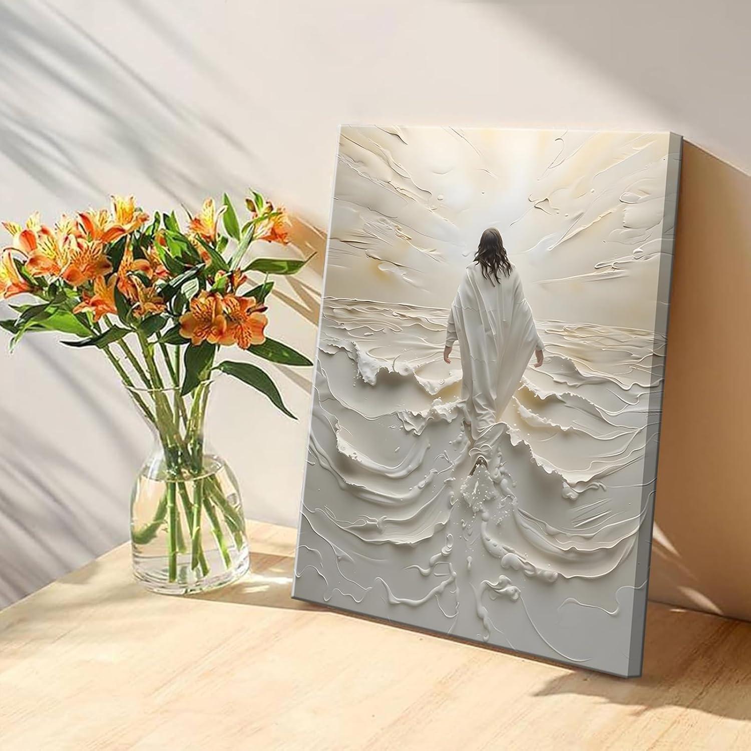 Discovering Peace and Faith with Our Abstract Jesus Wall Art review