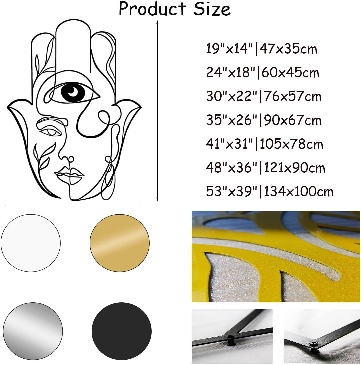 Why⁣ We Love the Hamsa Metal Wall Art for Our Spiritual Space