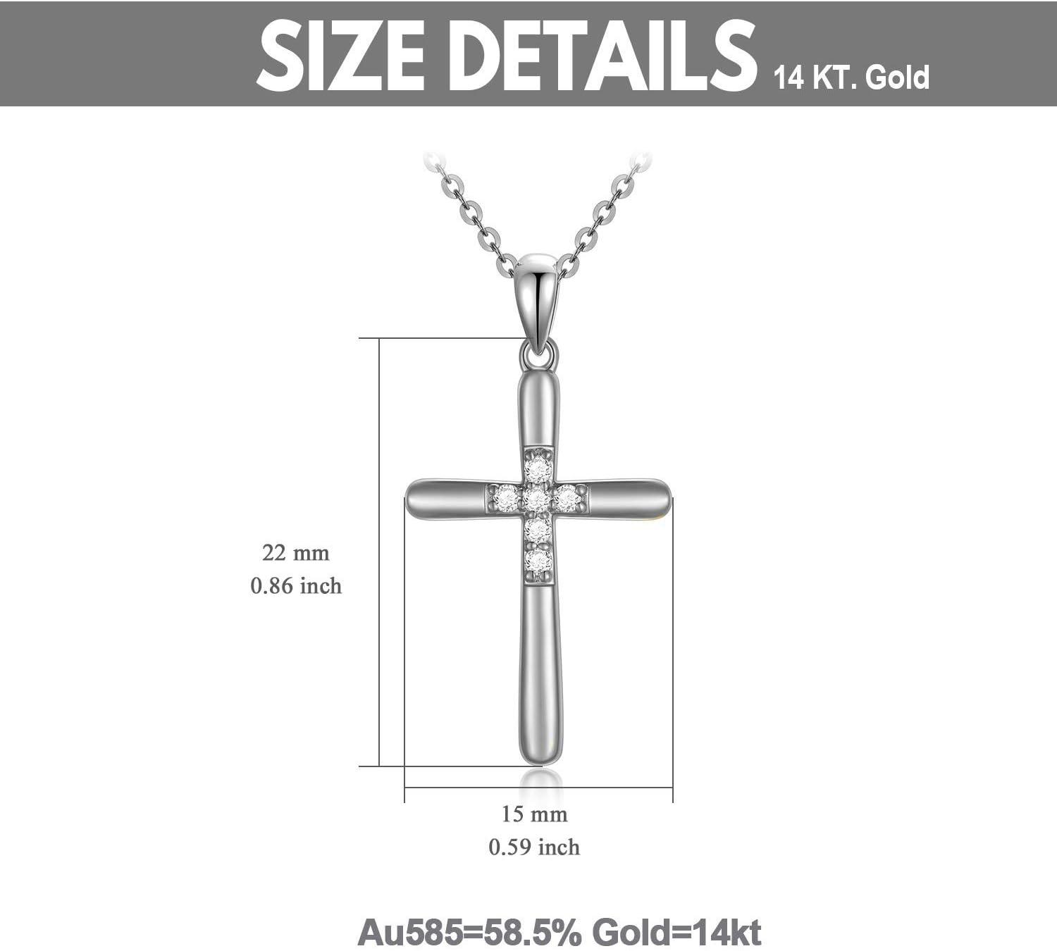 Our Review of the 14K Gold Diamond​ cross Necklace: Elegant & Meaningful Gift