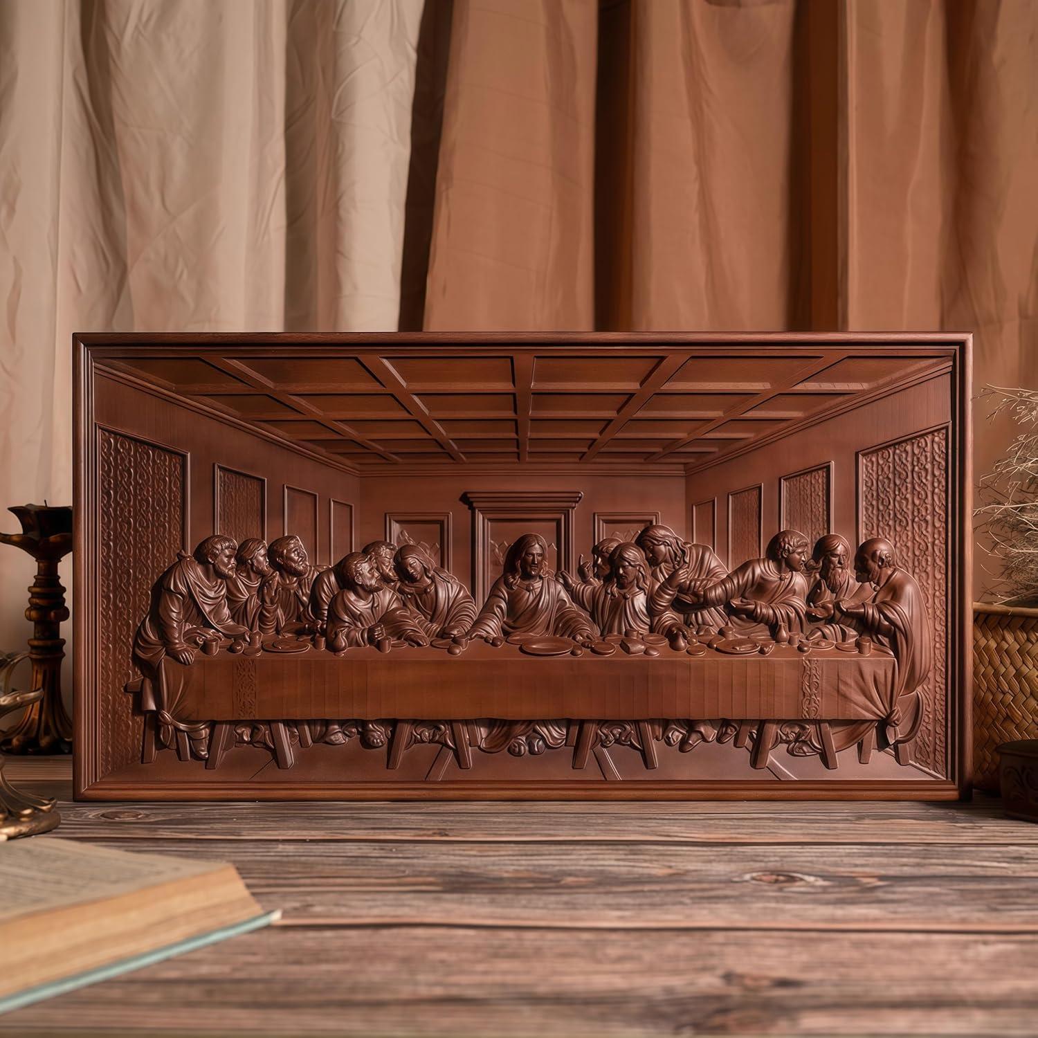 Our Review of The Last Supper handcrafted Wooden Wall⁣ Art⁢ Decor