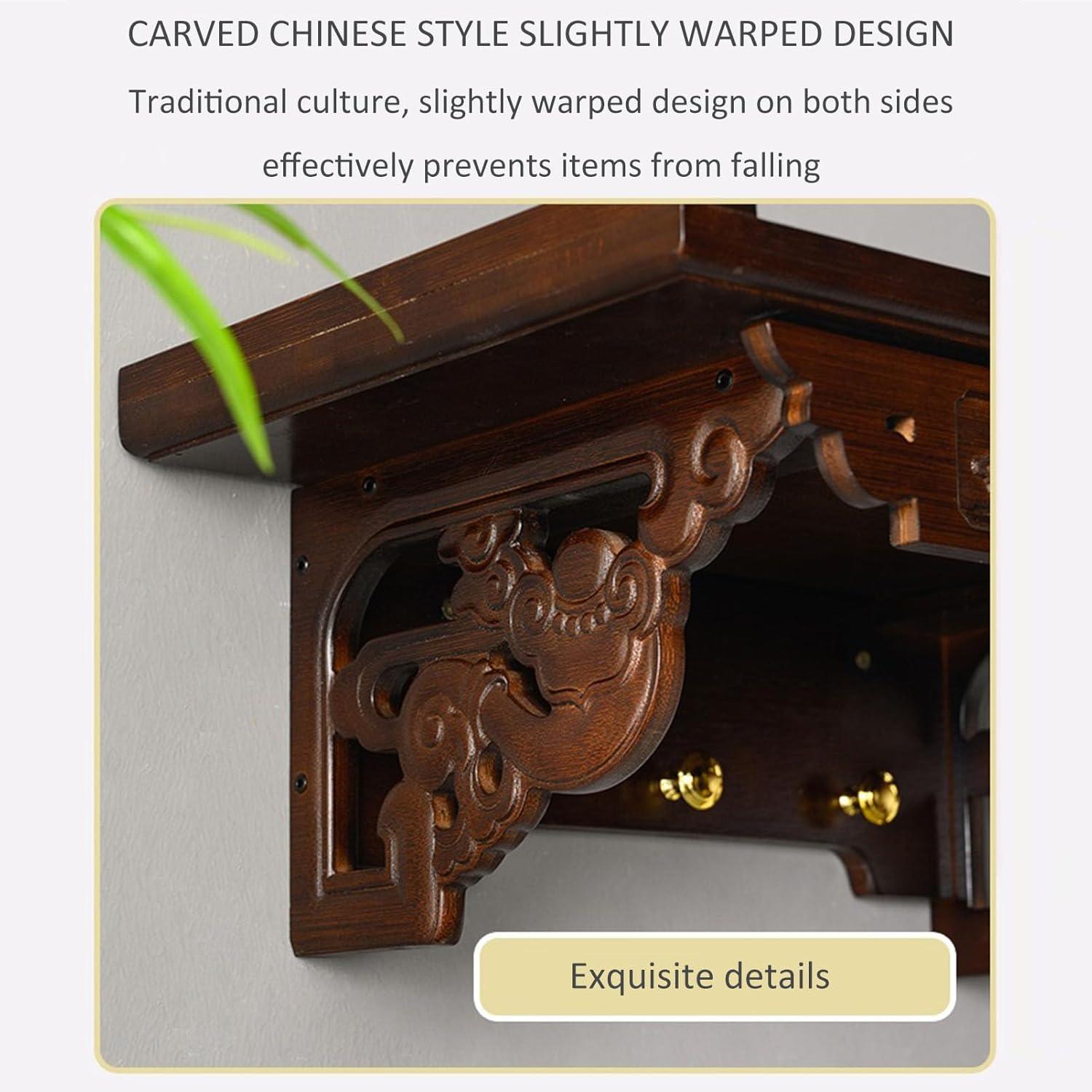Our Review: Elegant Wall-Mounted Bamboo Buddha Shrine Altar Table