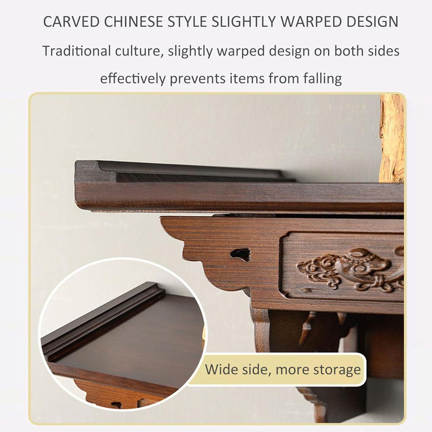 Our review: Elegant Wall-Mounted Bamboo Buddha Shrine Altar Table