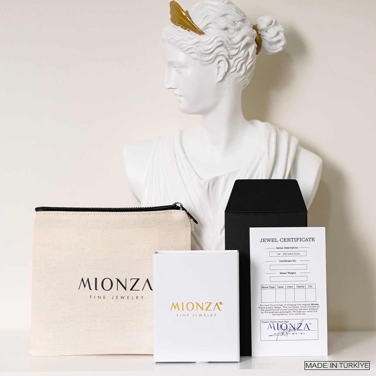 Our Review‍ of the MIONZA 14K Gold Cross Necklace for Women